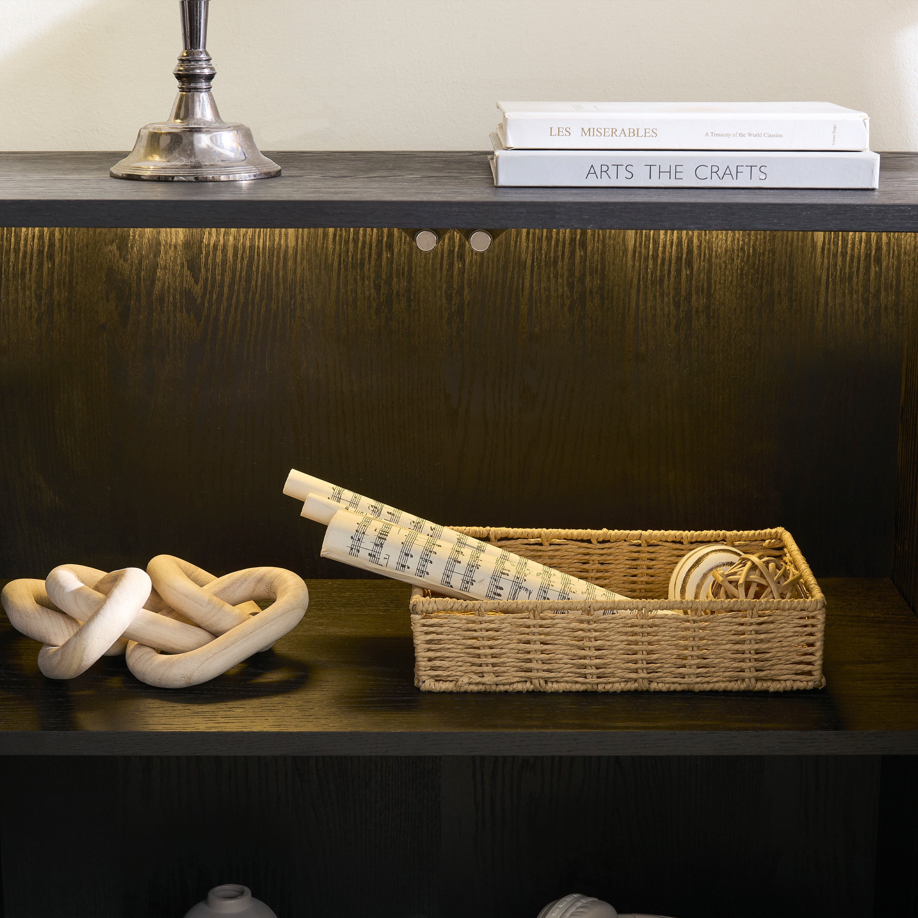 Holt 126″ Medienkonsole aus Eiche (4er-Set)