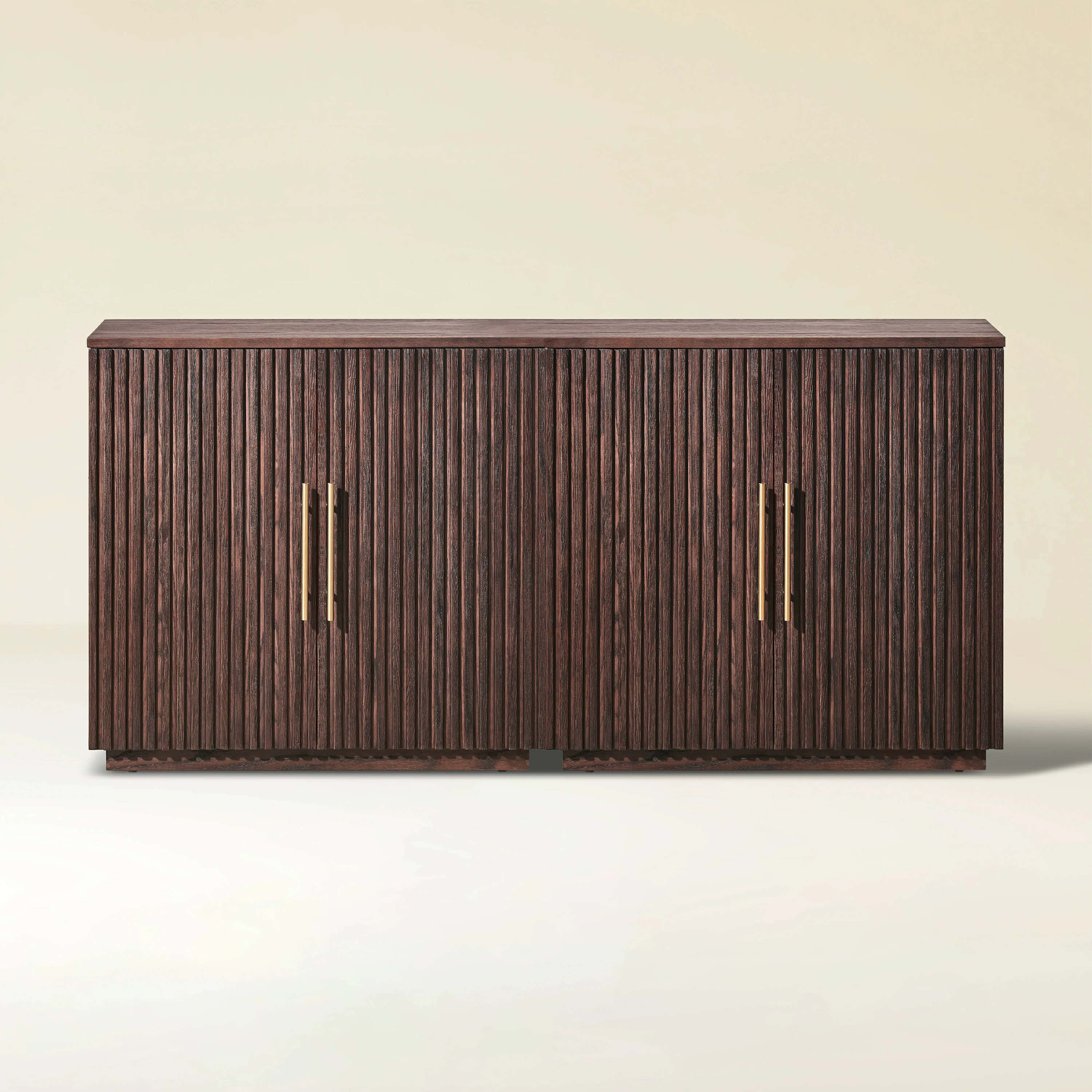 Holt 63″ Medienkonsole aus Eiche (2er-Set)