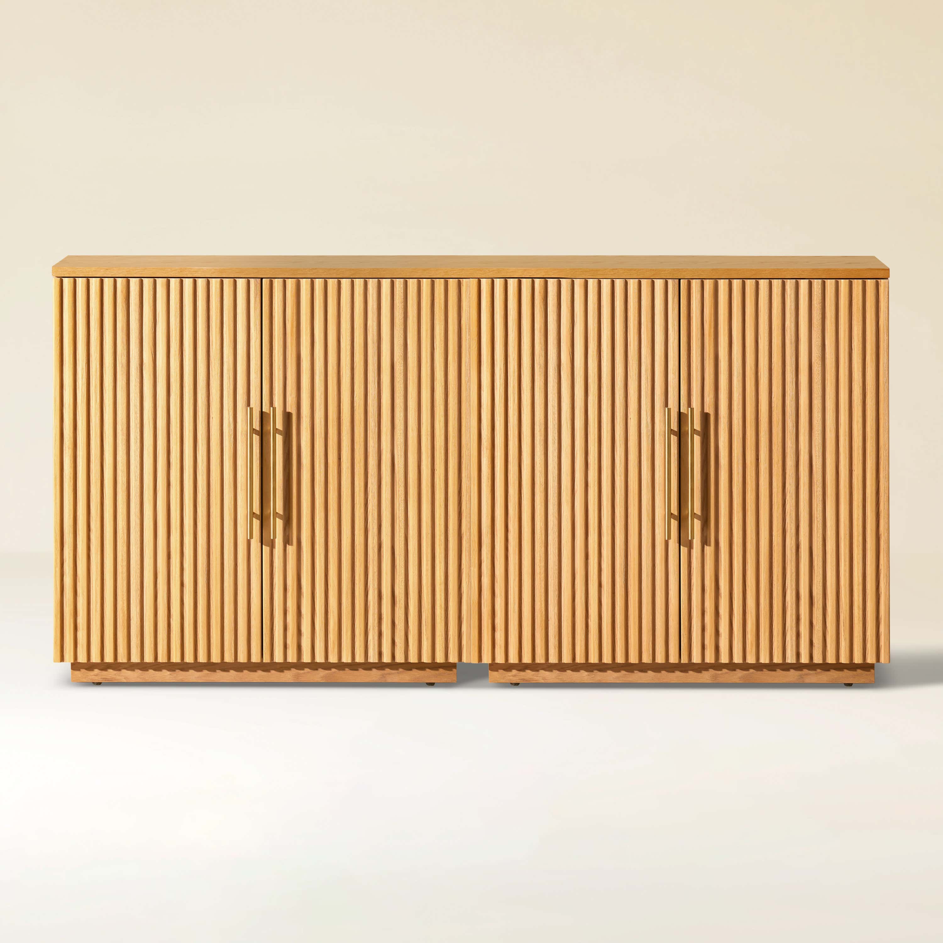 Holt 63″ Medienkonsole aus Eiche (2er-Set)