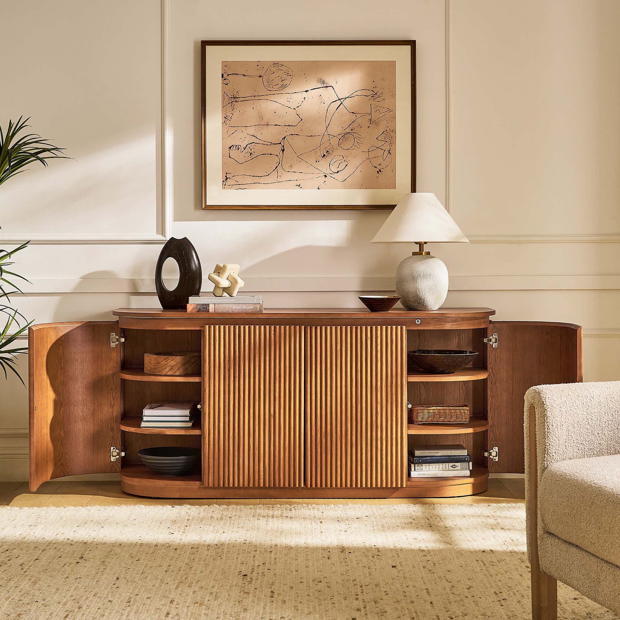 Ewan Sideboard aus Eiche, 160 cm
