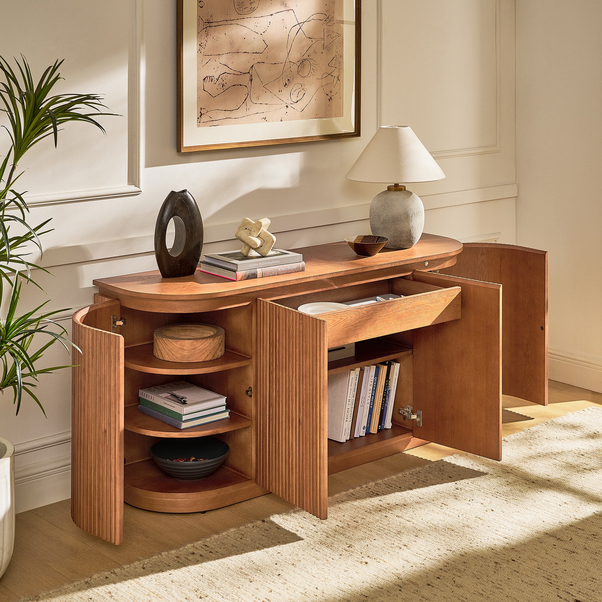 Ewan Sideboard aus Eiche, 160 cm