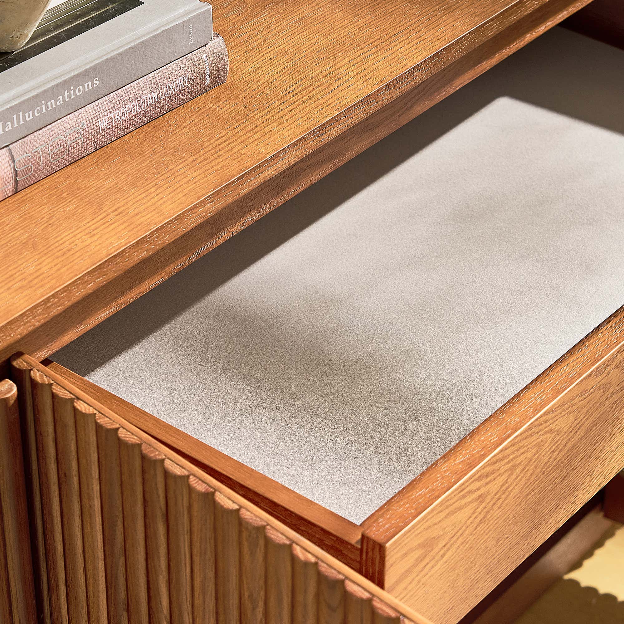 Ewan Sideboard aus Eiche, 160 cm