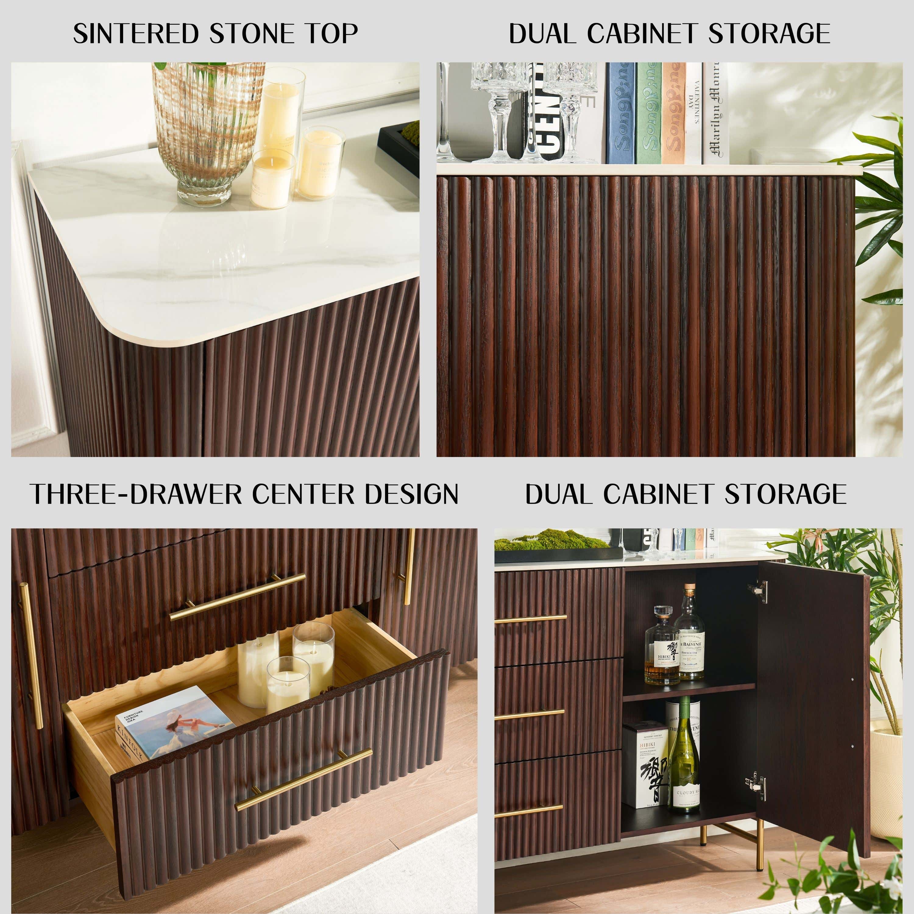 Riley Oak Sideboard 67"W