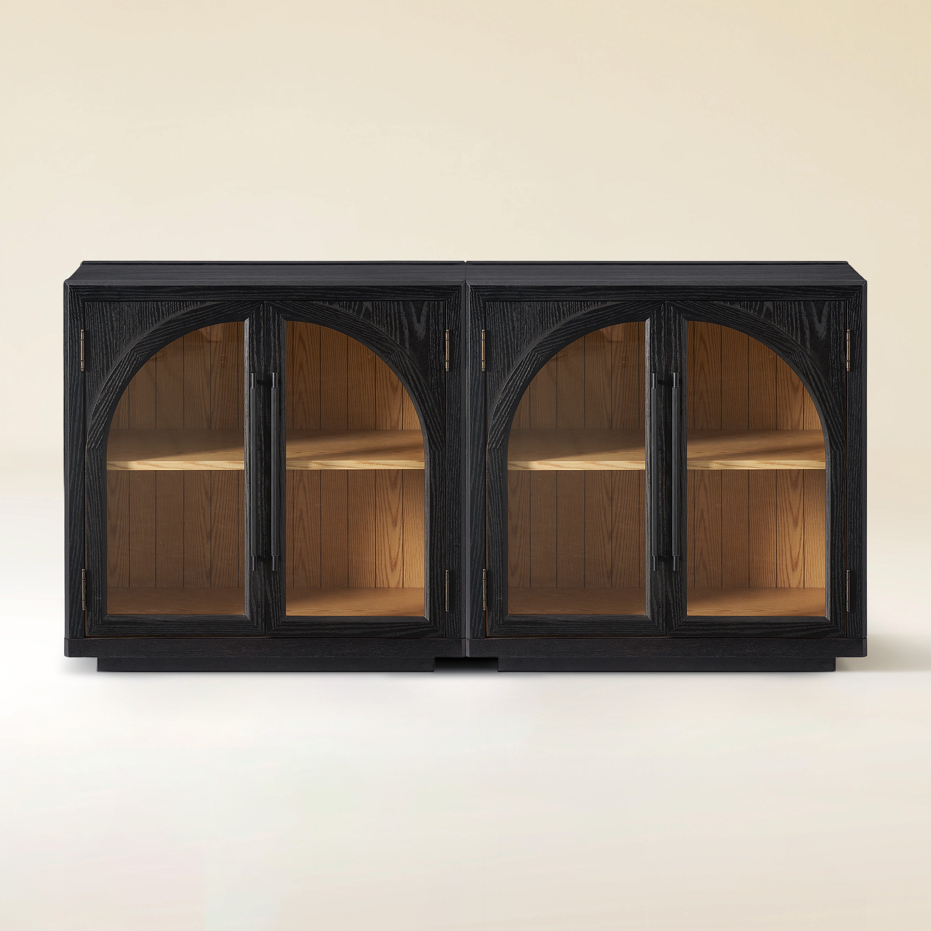 Alvar Arched 63″ Medienkonsole aus Eiche (2er-Set)
