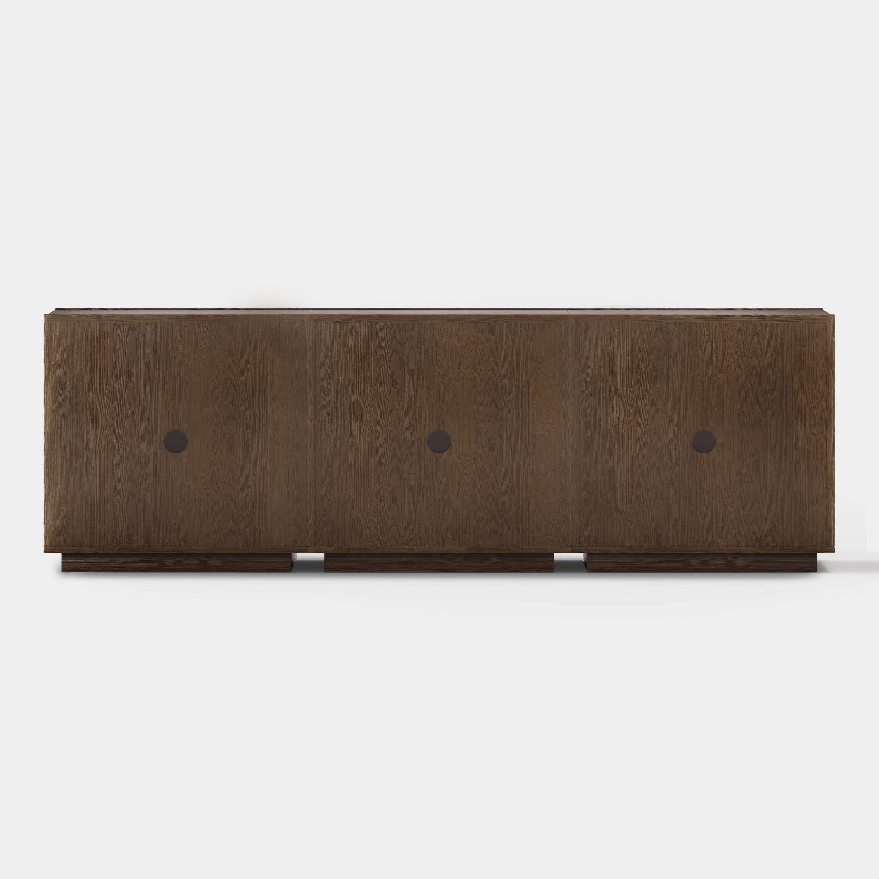 Alvar Arched 94,5″ Modulare Medienkonsole aus Eiche (3er-Set)