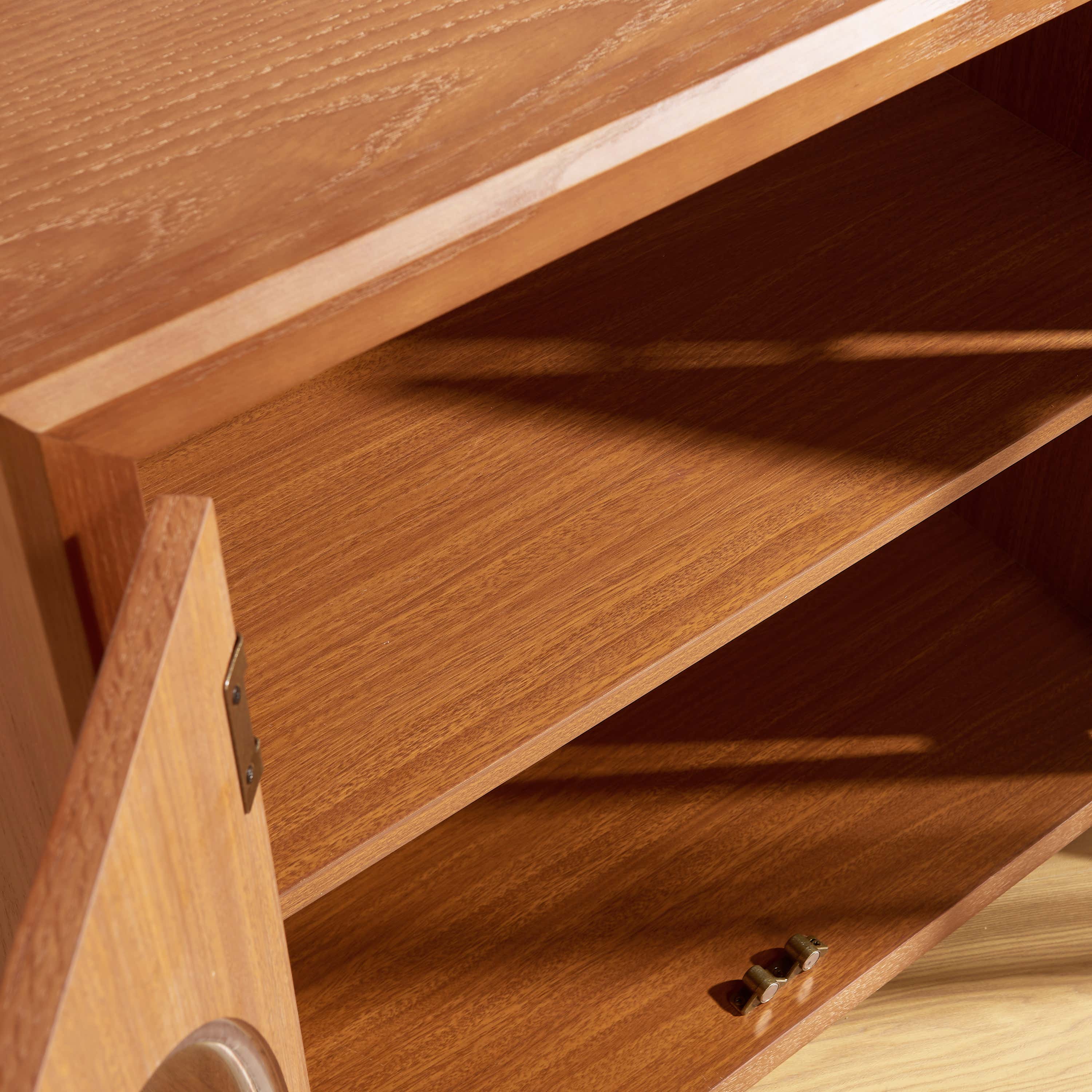 Alvar gewölbter 31,5-Zoll-Lagerschrank aus Eiche