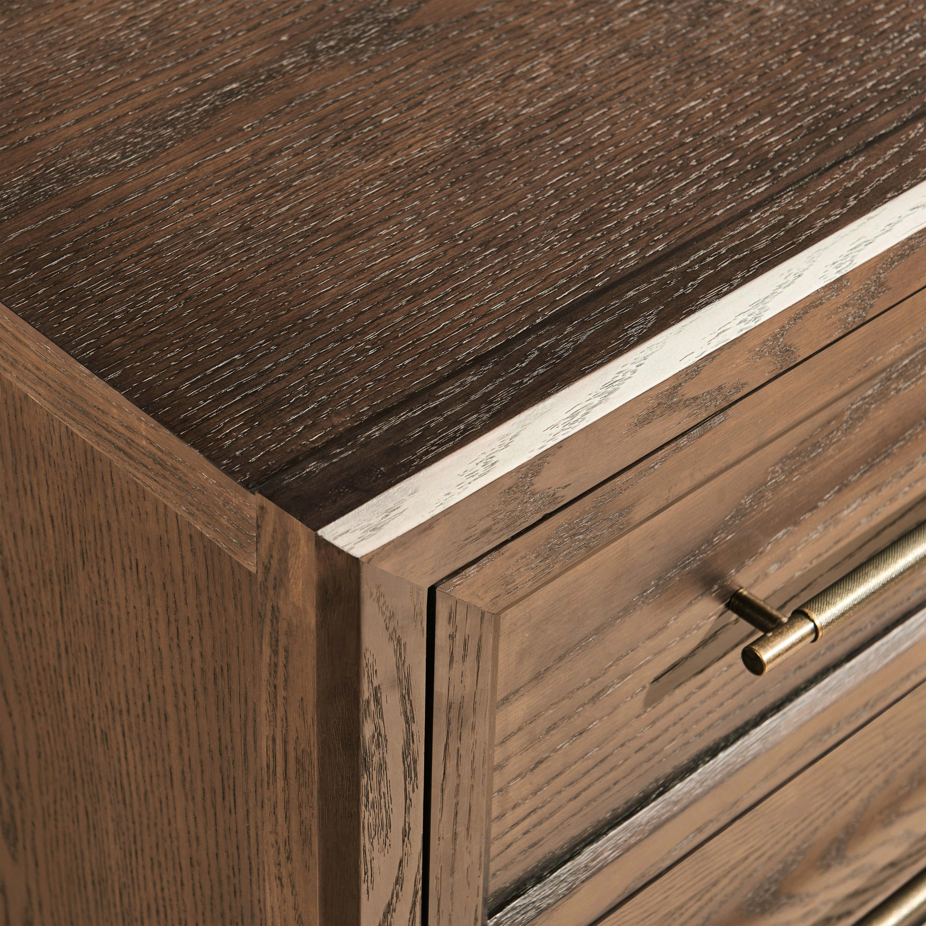 Alvar 63″ Eichenkommode mit 6 Schubladen (2er-Set)