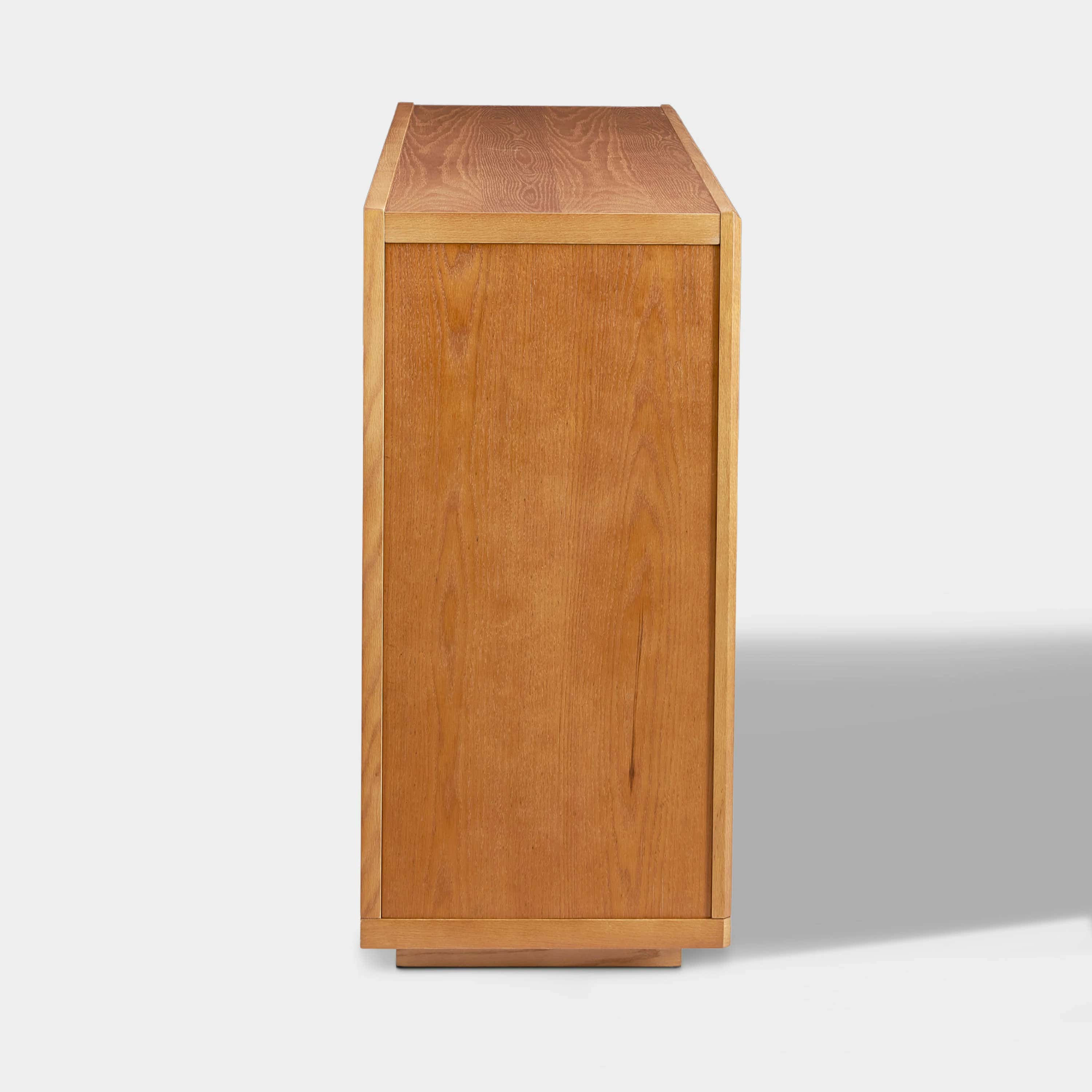 Alvar Sideboard aus gewölbtem Glas aus Eiche, 160 cm breit