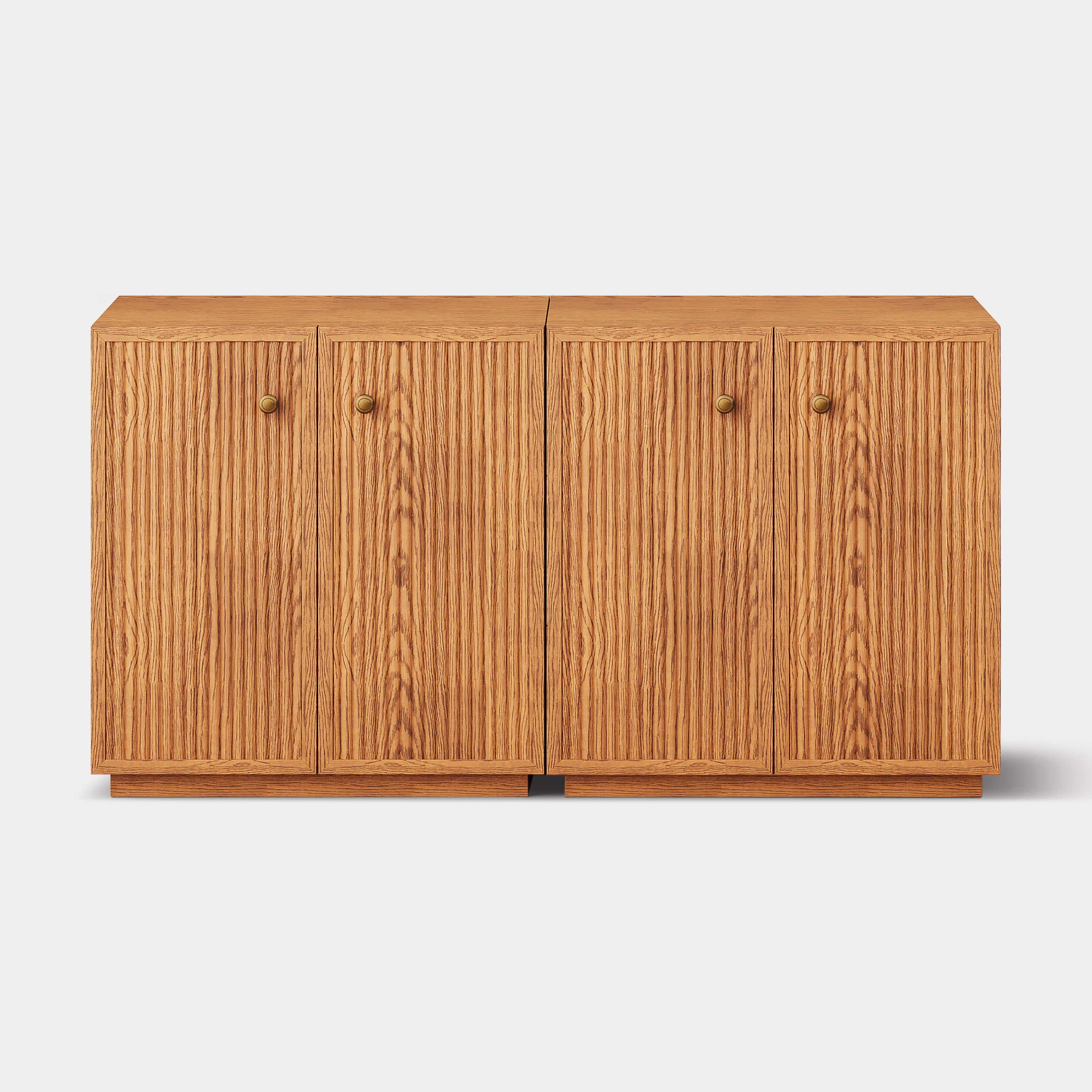 Avery Oak Cabinet 60"W (Set of 2)