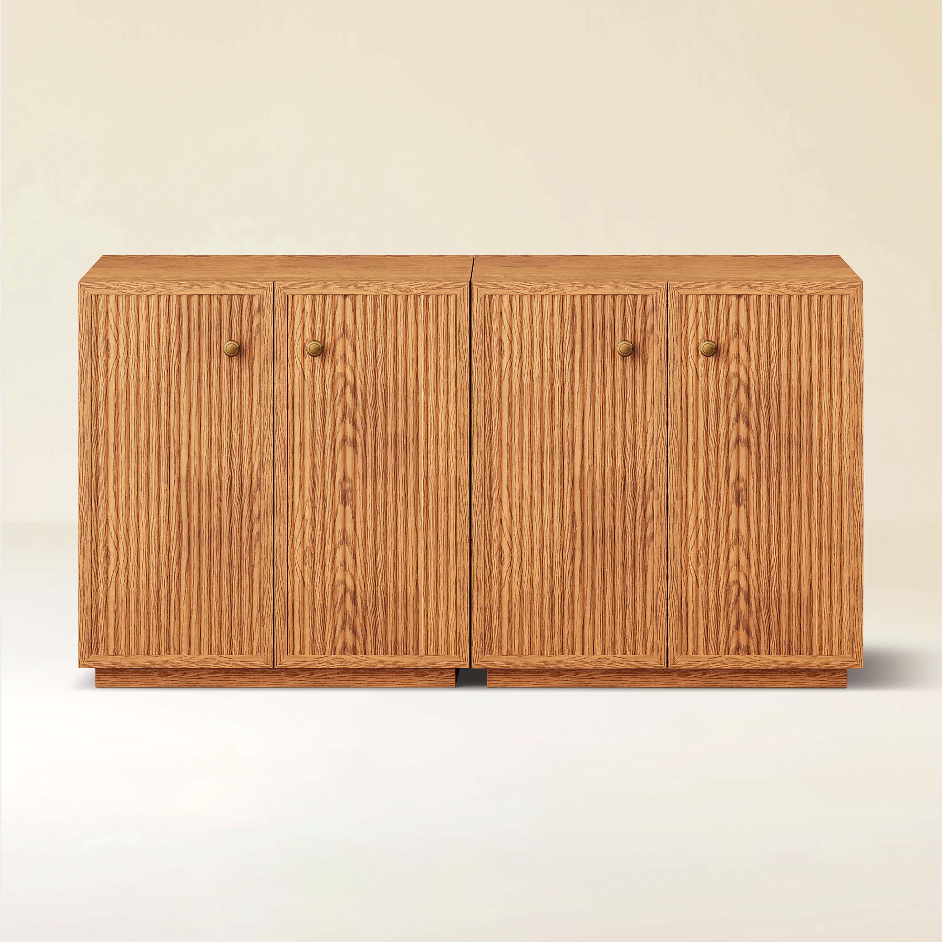 Avery Oak Cabinet 60"W (Set of 2)