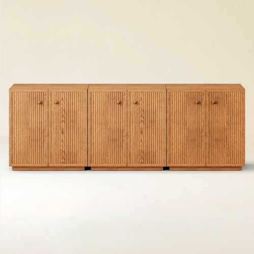 Avery Oak Sideboard (Set of 3) 90"W