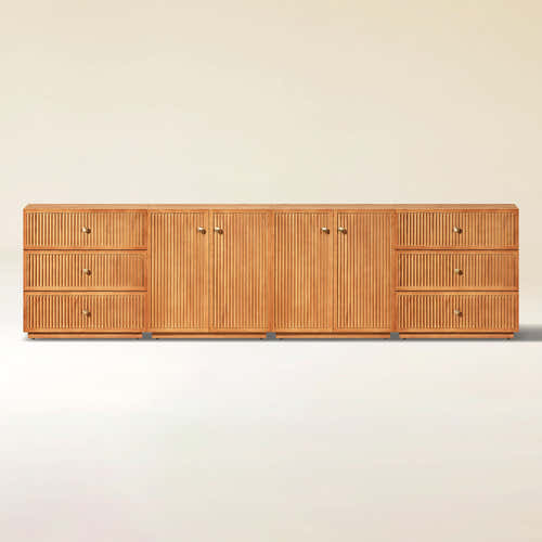Avery Oak Modular Sideboard 120"W