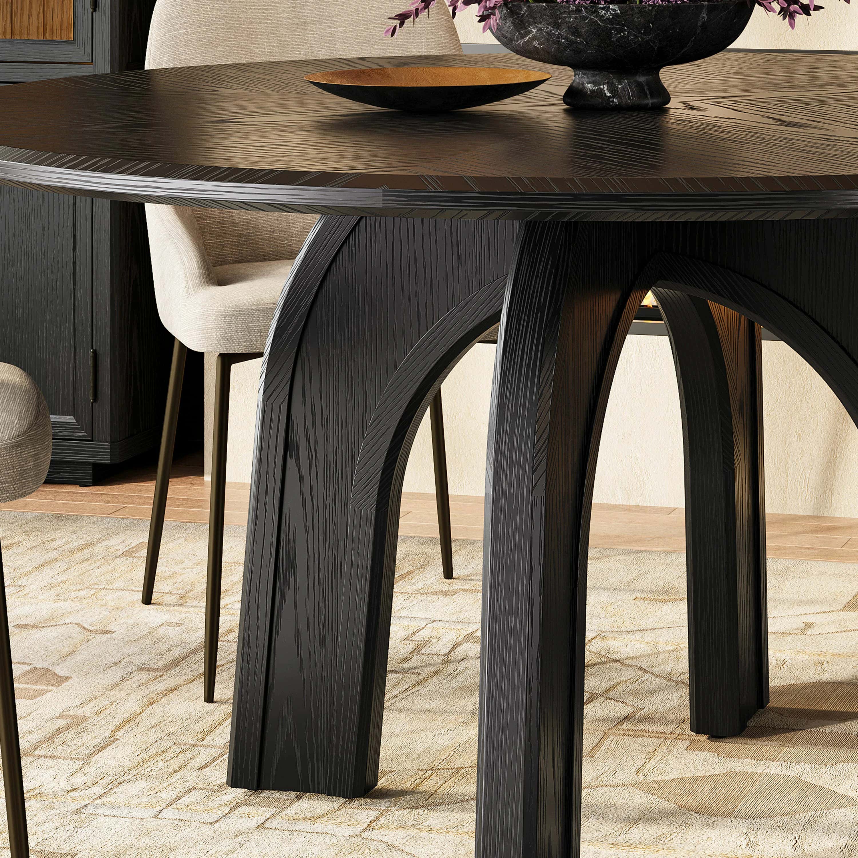 Satina Round Dining Table 60"