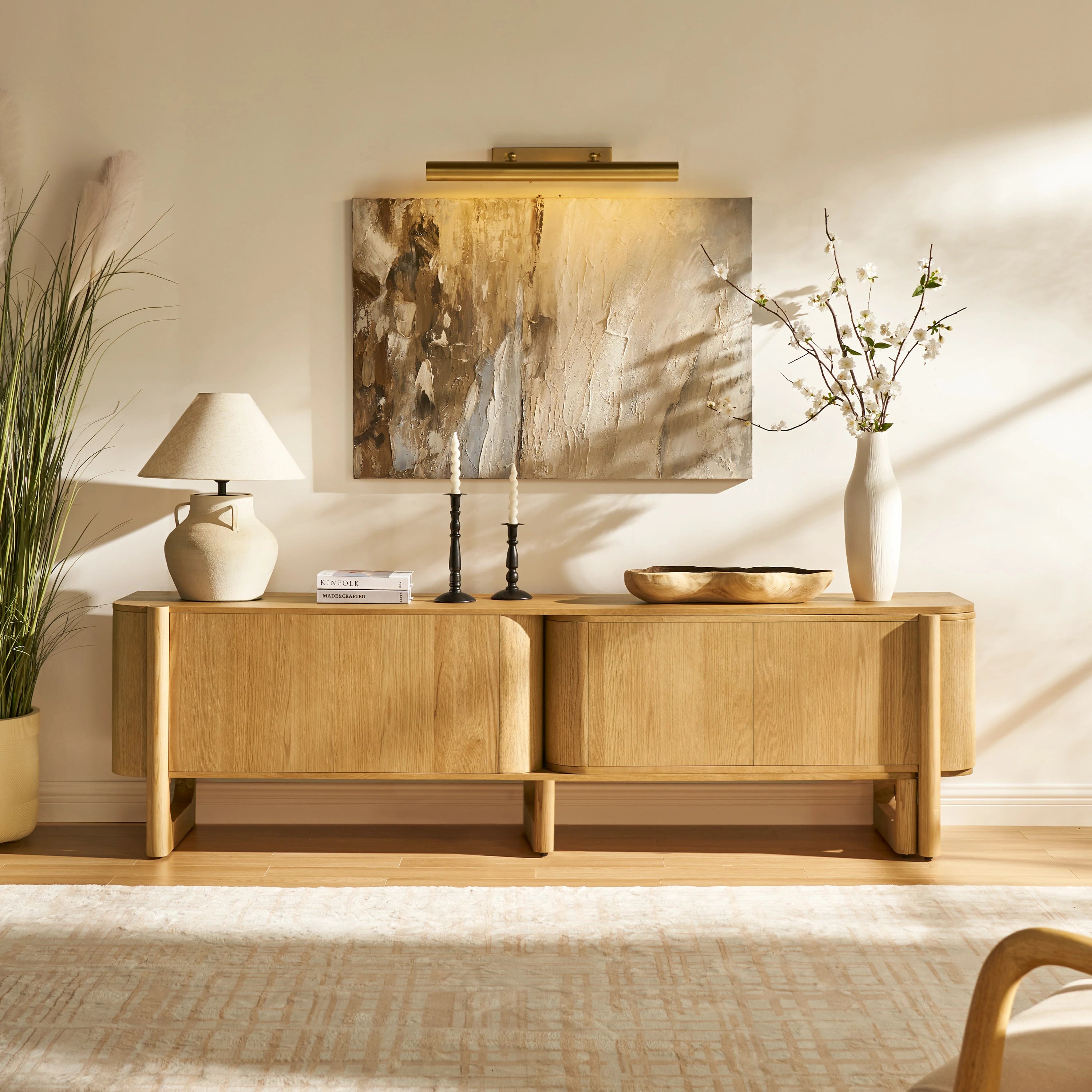 Ausziehbarer TV-Ständer Silas 80" bis 110"