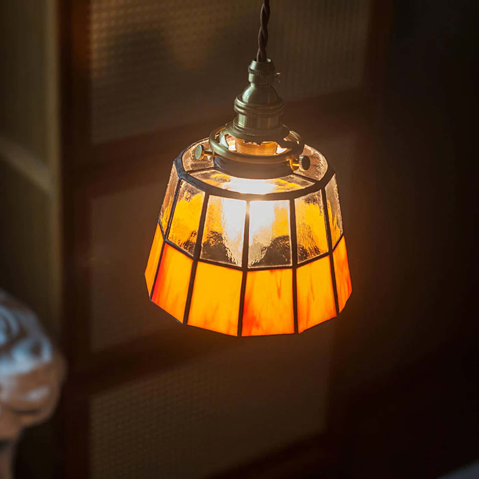 Karys Stained Glass Pendant Light