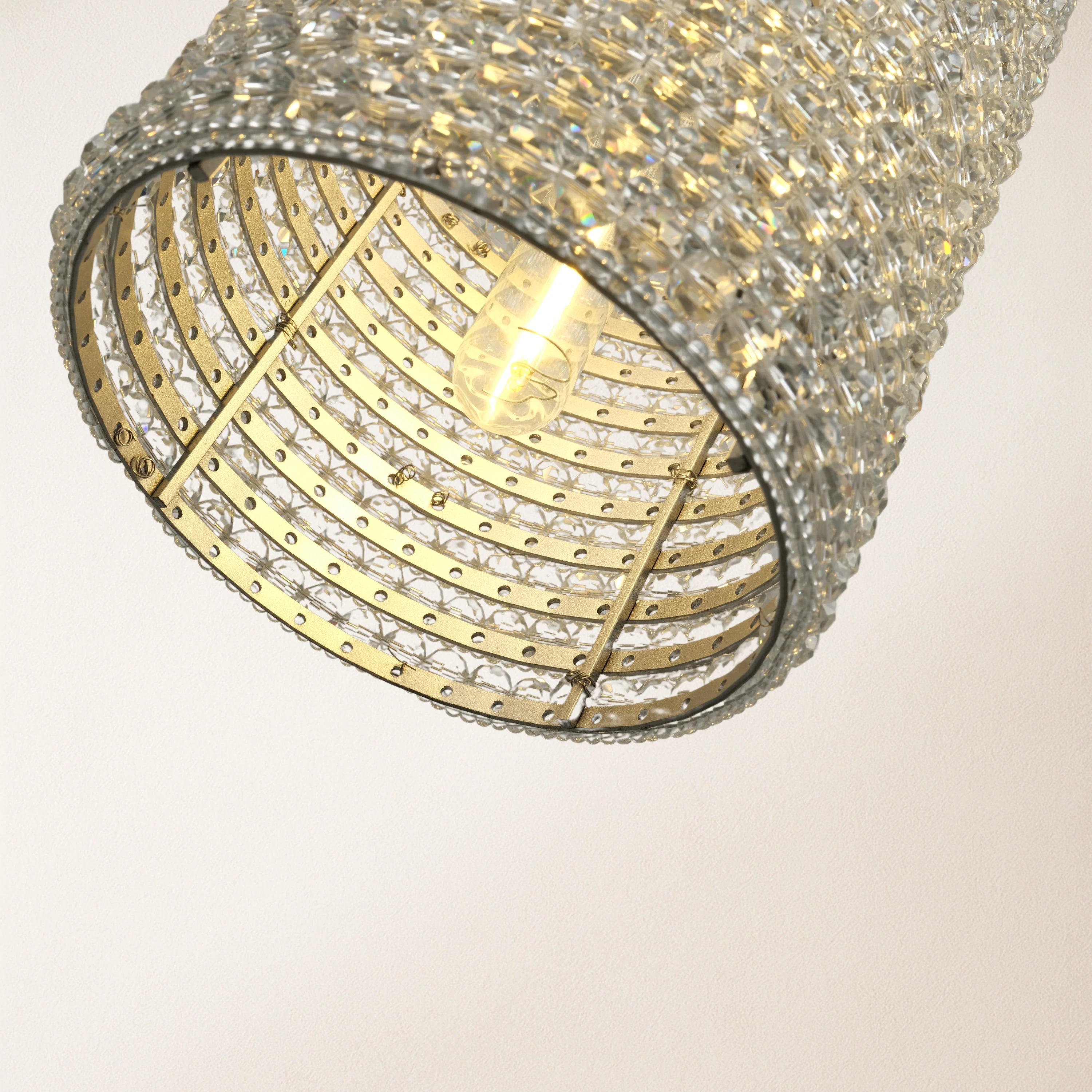 Stellar Beads Pendant Lights Smoke Clear 12"#Finish_Clear