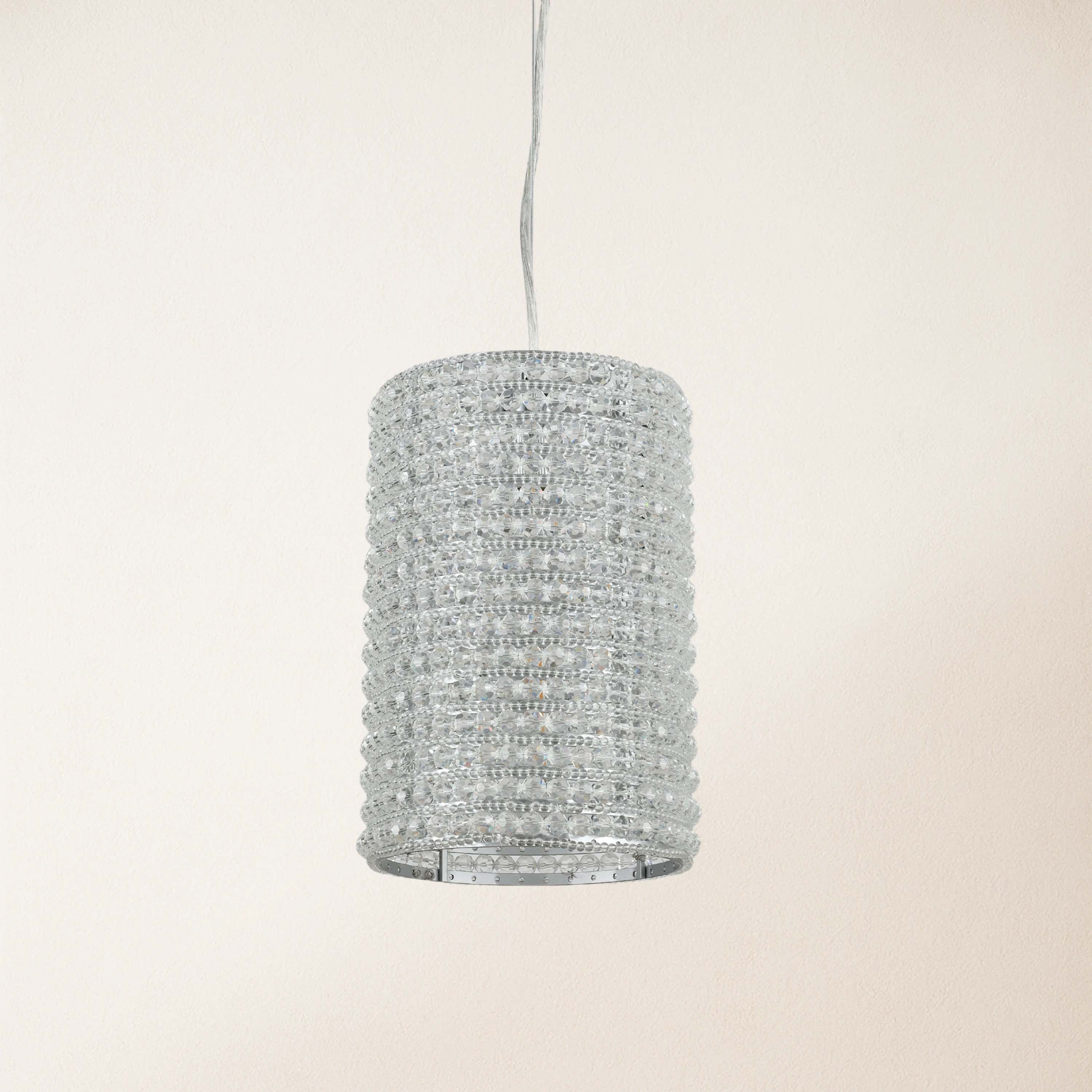 Stellar Beads Pendant Lights Smoke Clear 12"#Finish_Clear