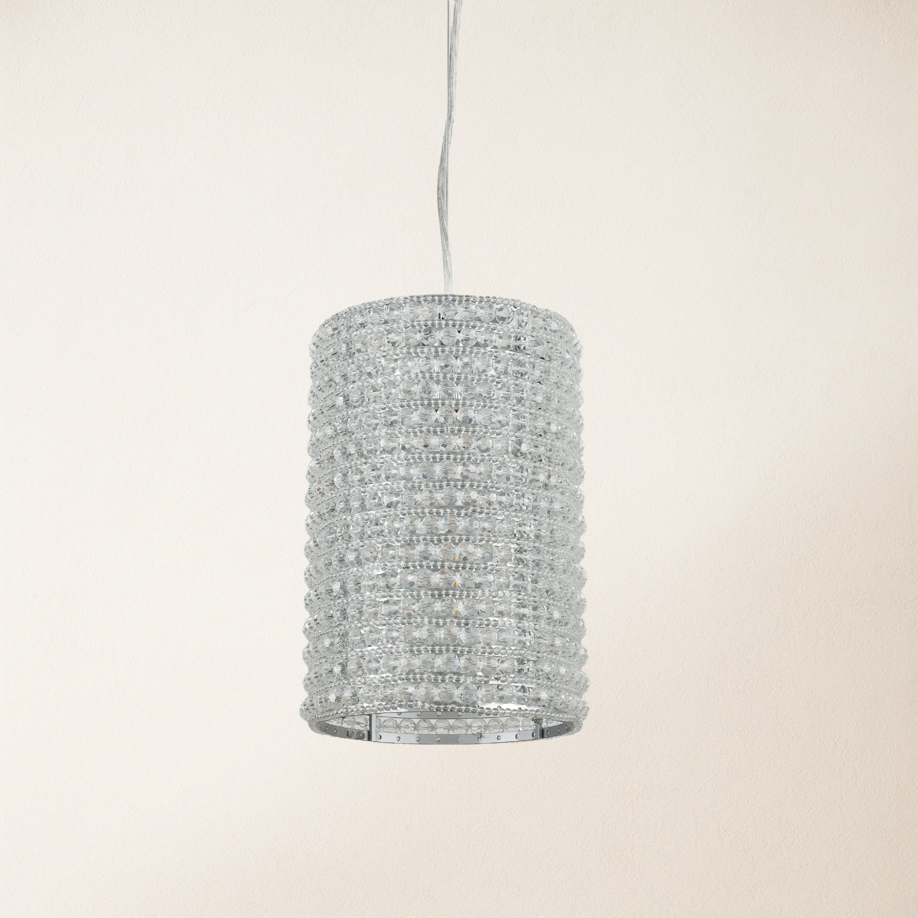 Stellar Beads Pendant Lights Smoke Clear 12"#Finish_Clear