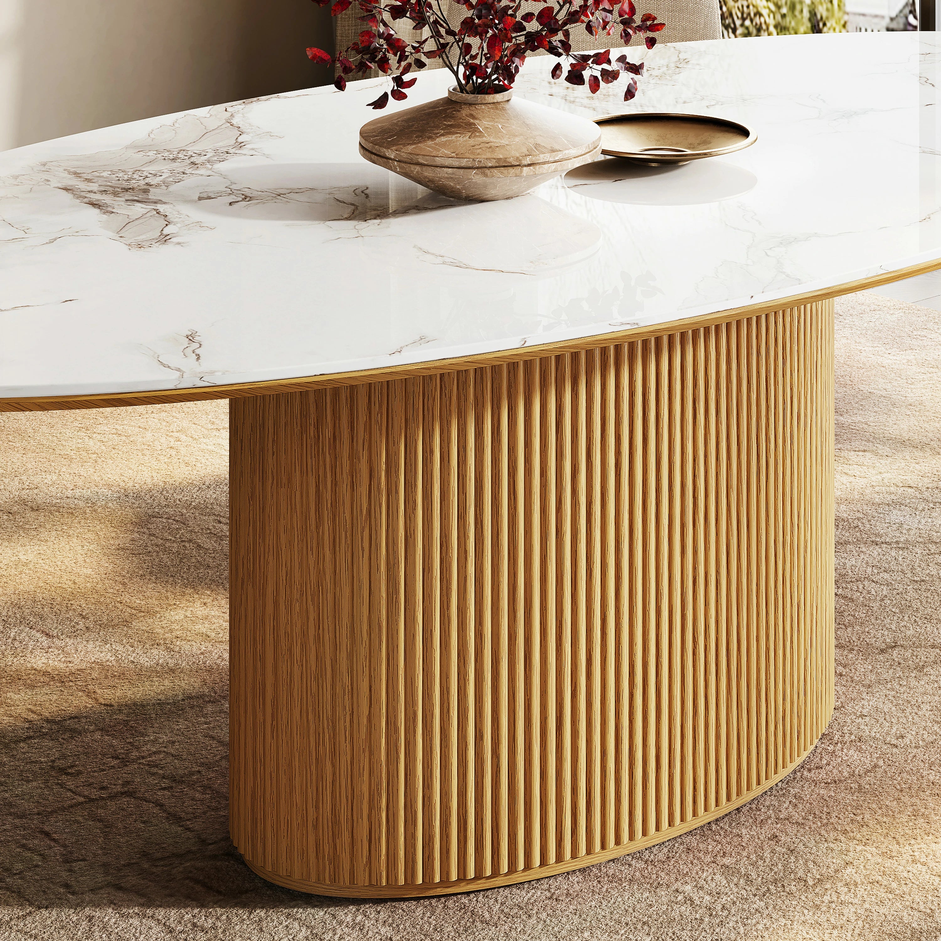 Marley Sintered Stone Dining Table 93"