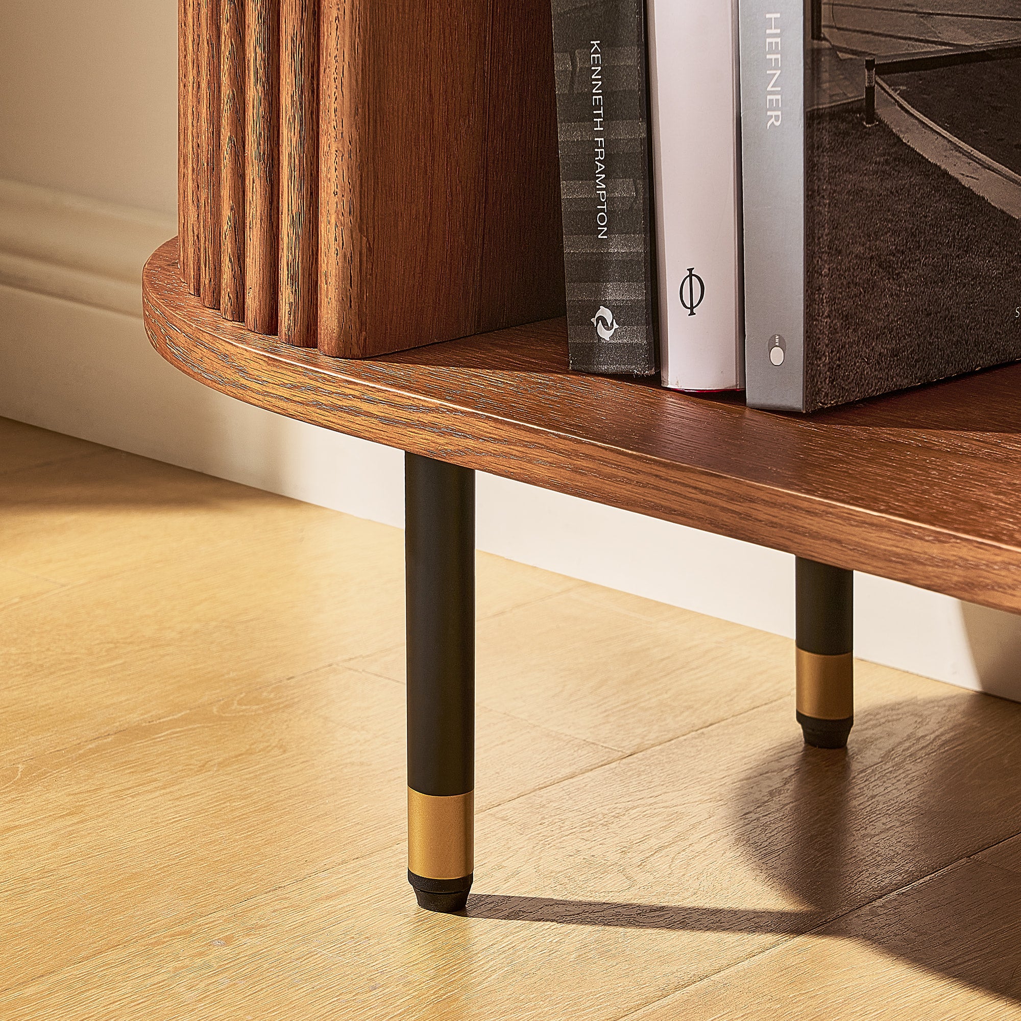 Ausziehbare Medienkonsole Ewan Oak, 78,74" bis 110,24"