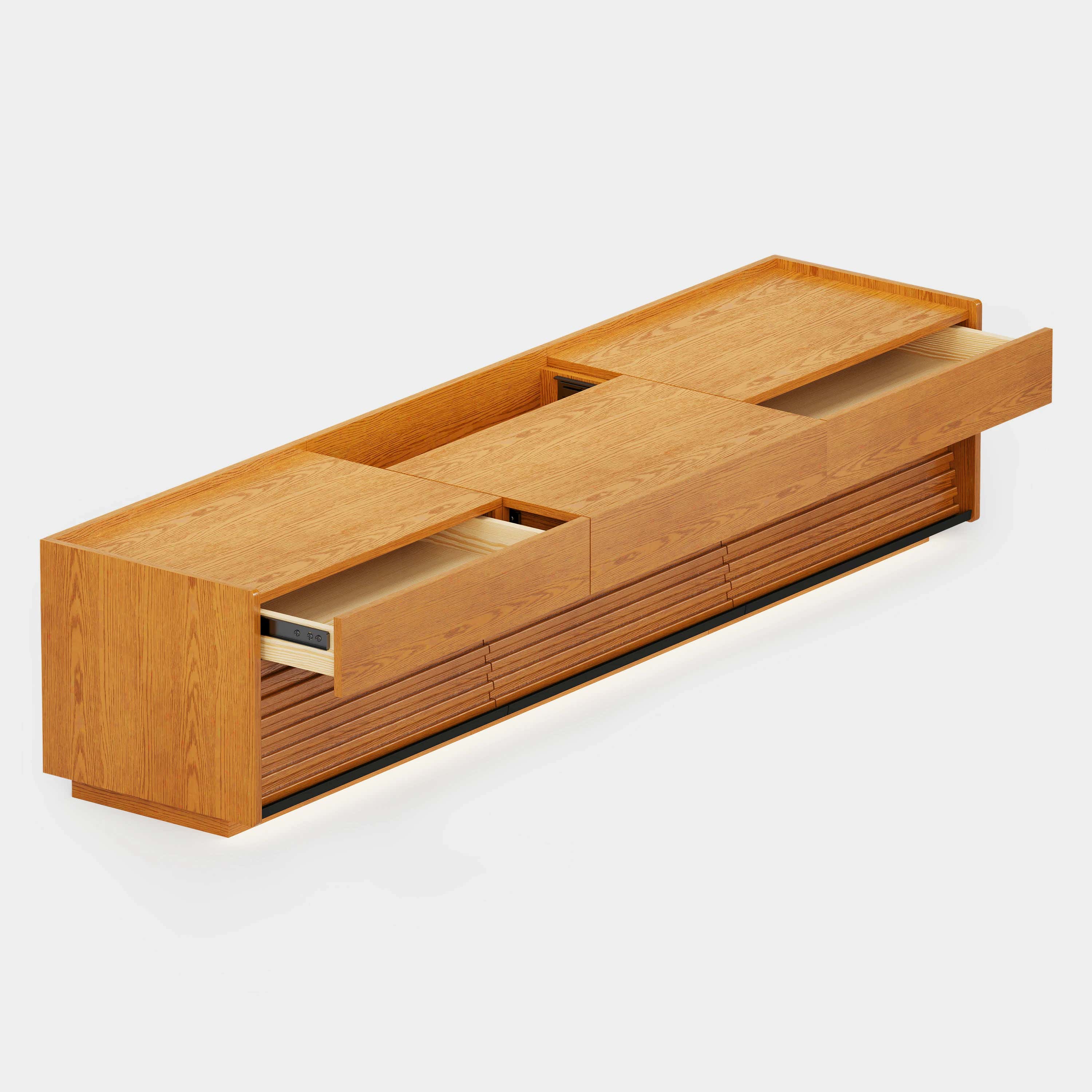 Devon Oak Media Console 71"