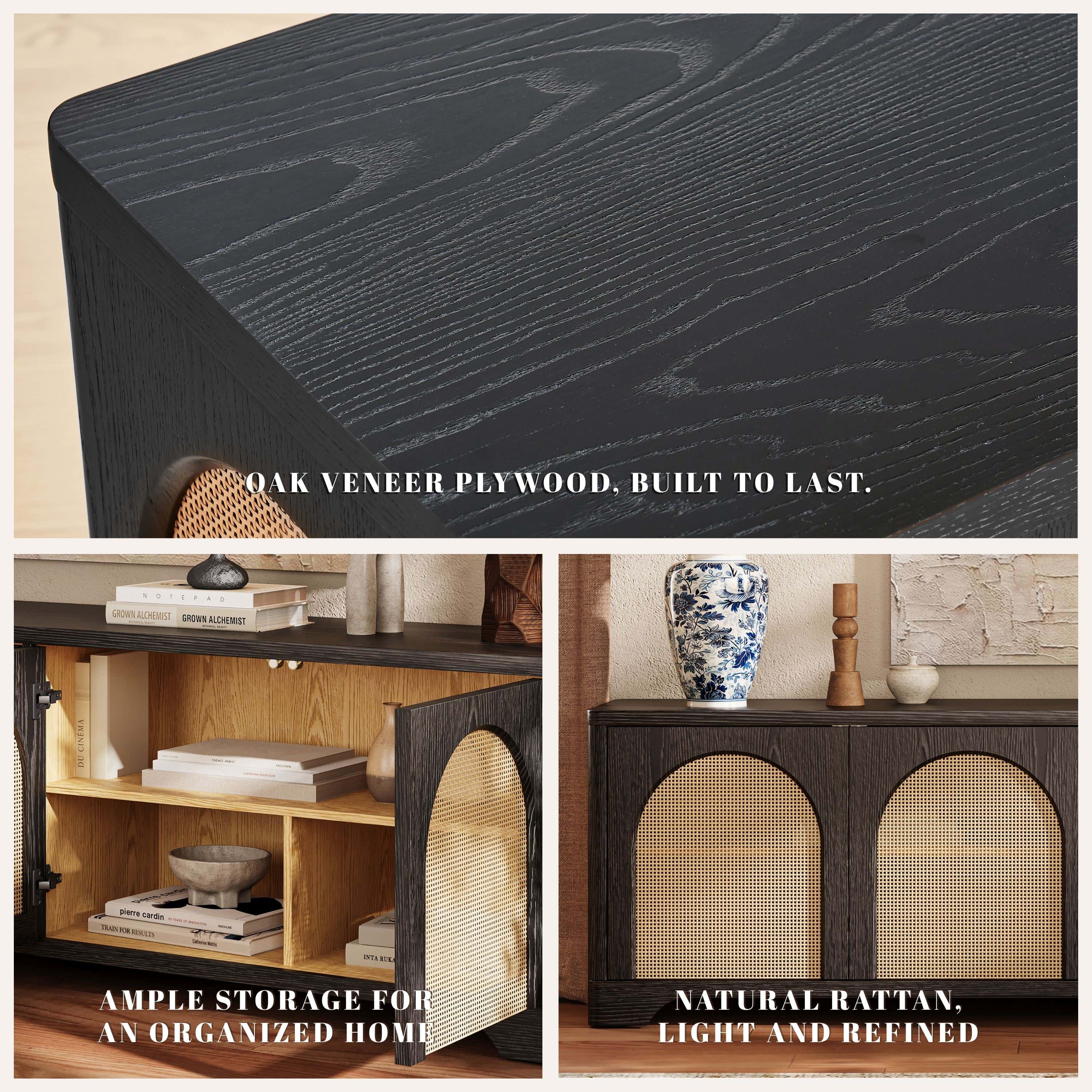 Cory OAK Media Console 80"