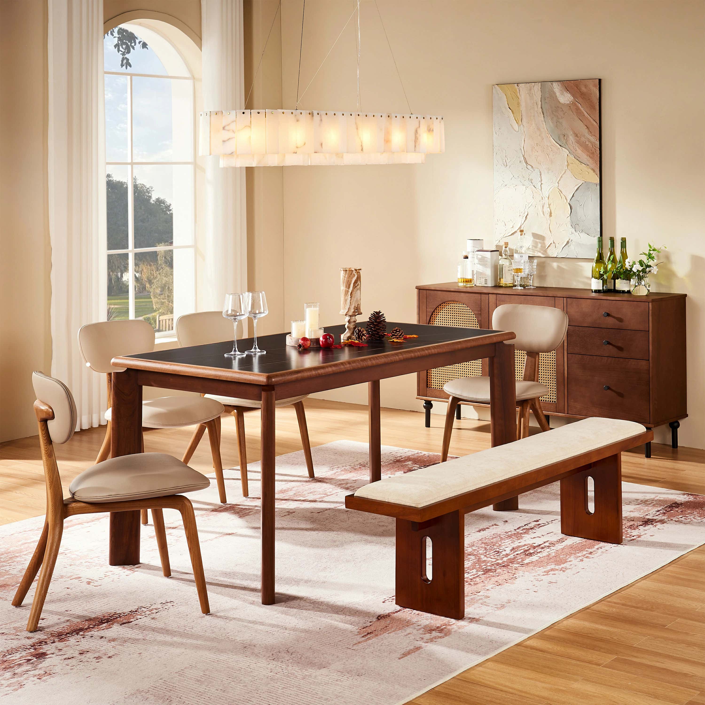 Virel Sintered Stone Dining Table 63"