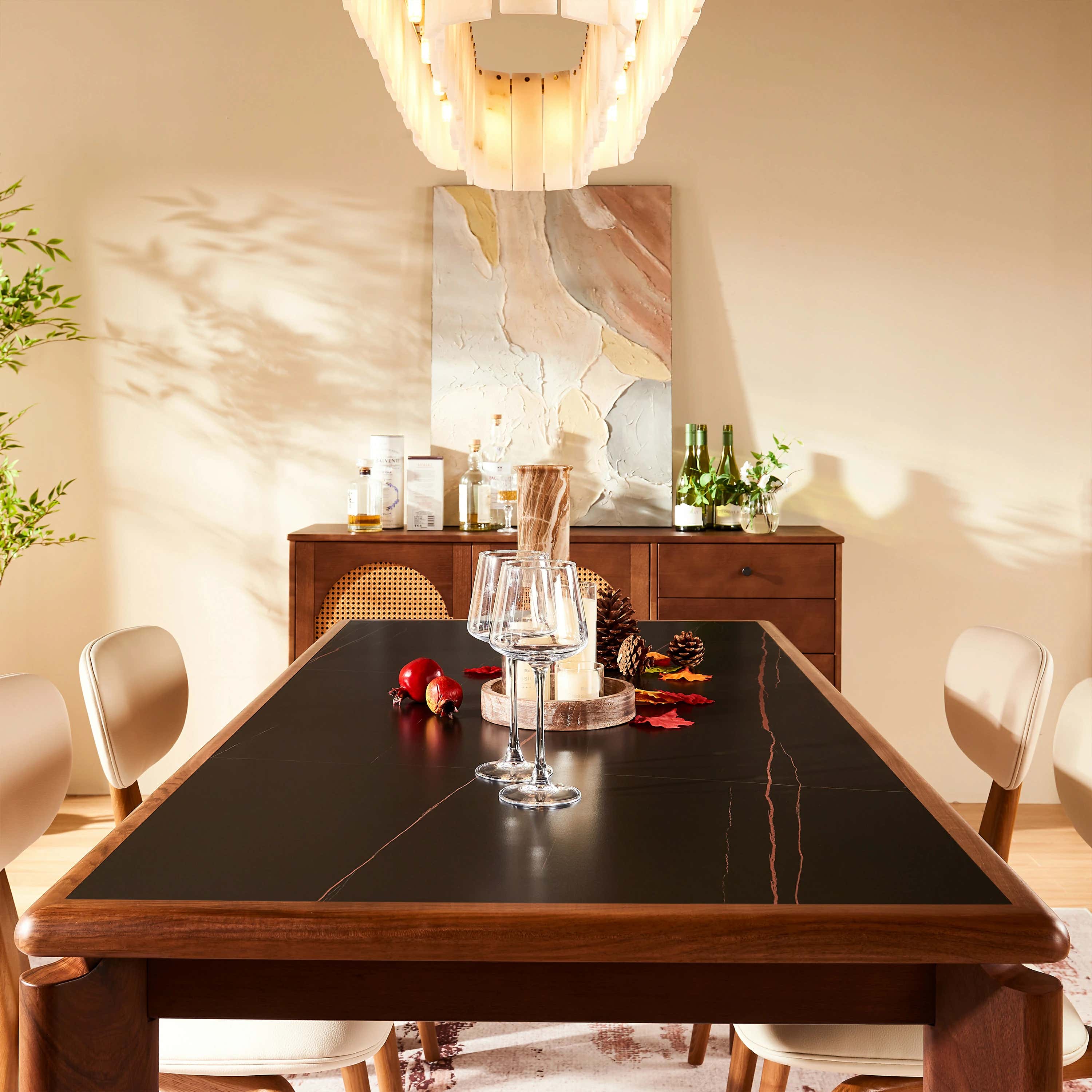 Virel Sintered Stone Dining Table 63"
