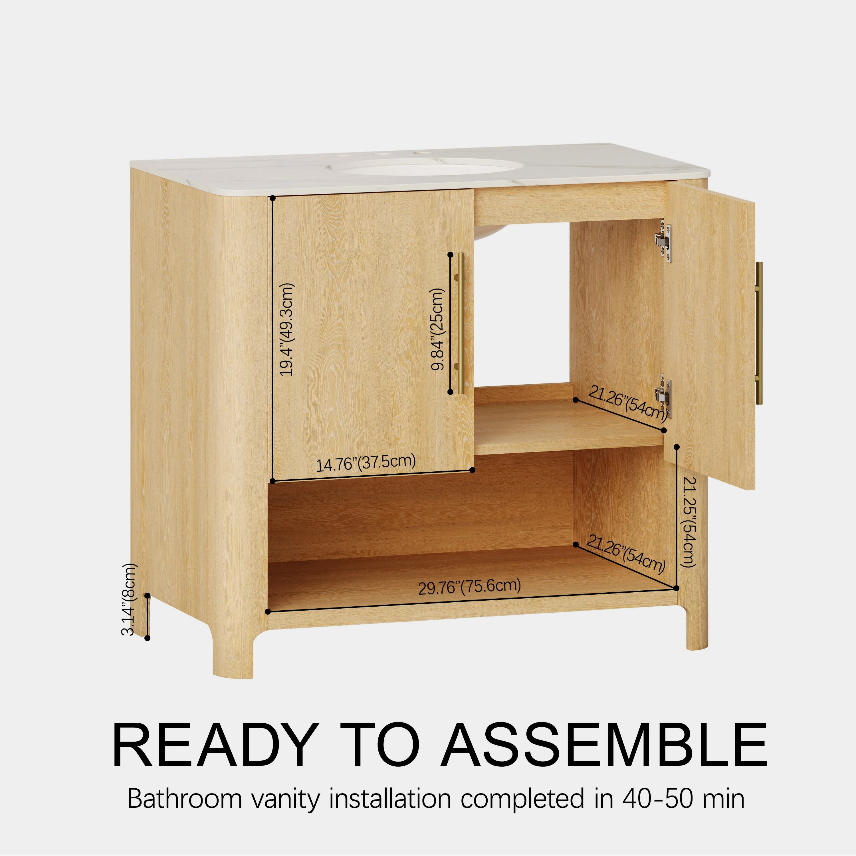 Jude Badezimmerwaschtisch, 92 cm breit