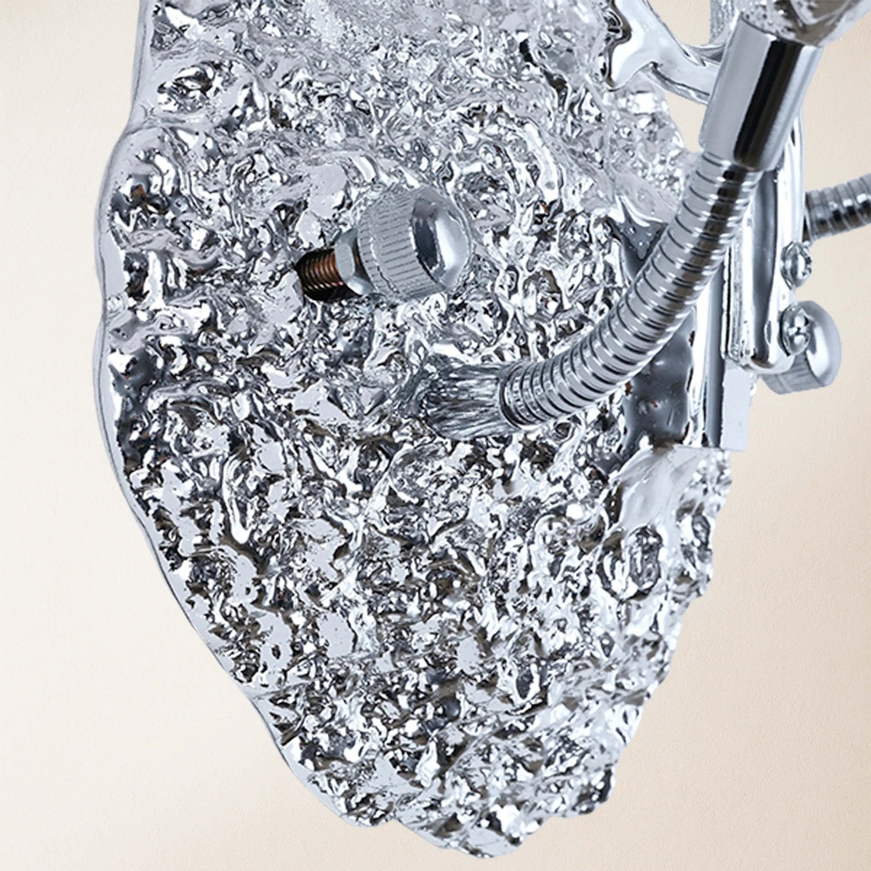 Lustre Branches Crystal Wall Sconce 10"W#Finish_Silver