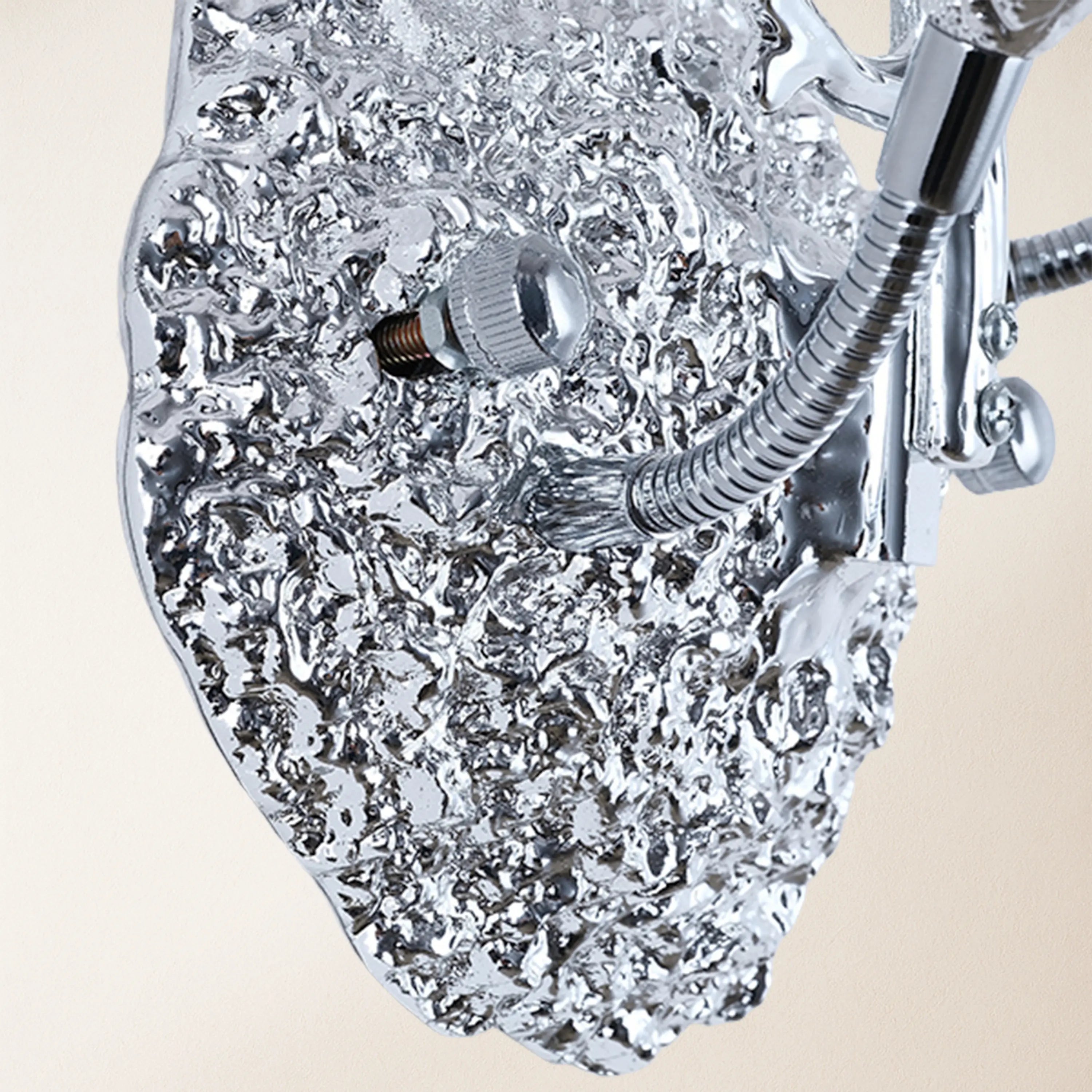 Lustre Branches Crystal Wall Sconce 10"W#Finish_Silver