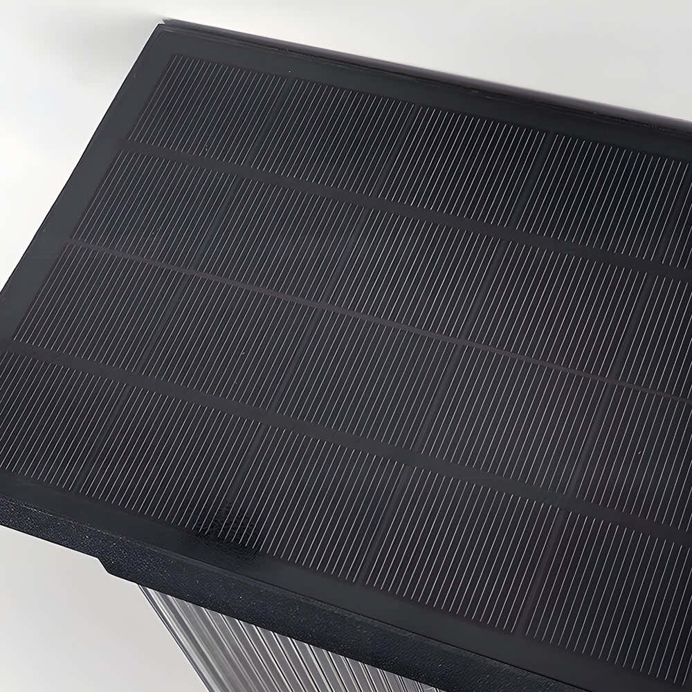 Schwarze rechteckige transparente LED-Außenwandleuchten aus Acryl