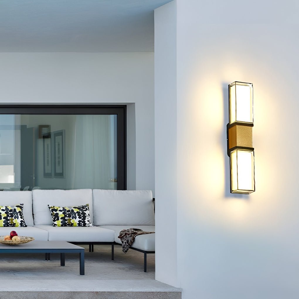 Kreative Up- und Down-Leuchten Wasserdichte LED-Wandleuchten Außenwandleuchten