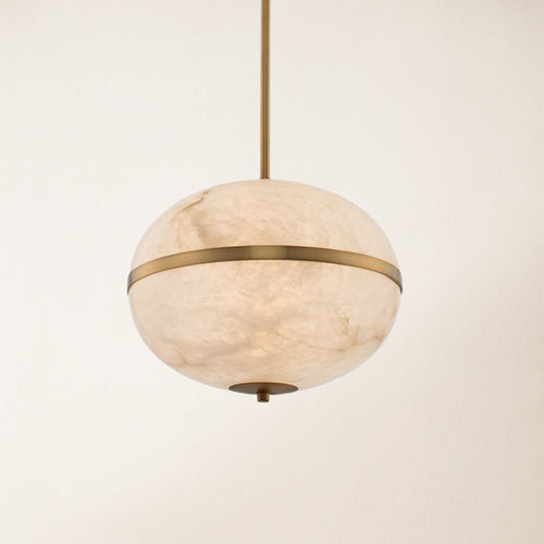 Dadaly Alabaster Small Art Canterbury LED-Mini-Pendelleuchte, 40,6 cm hoch