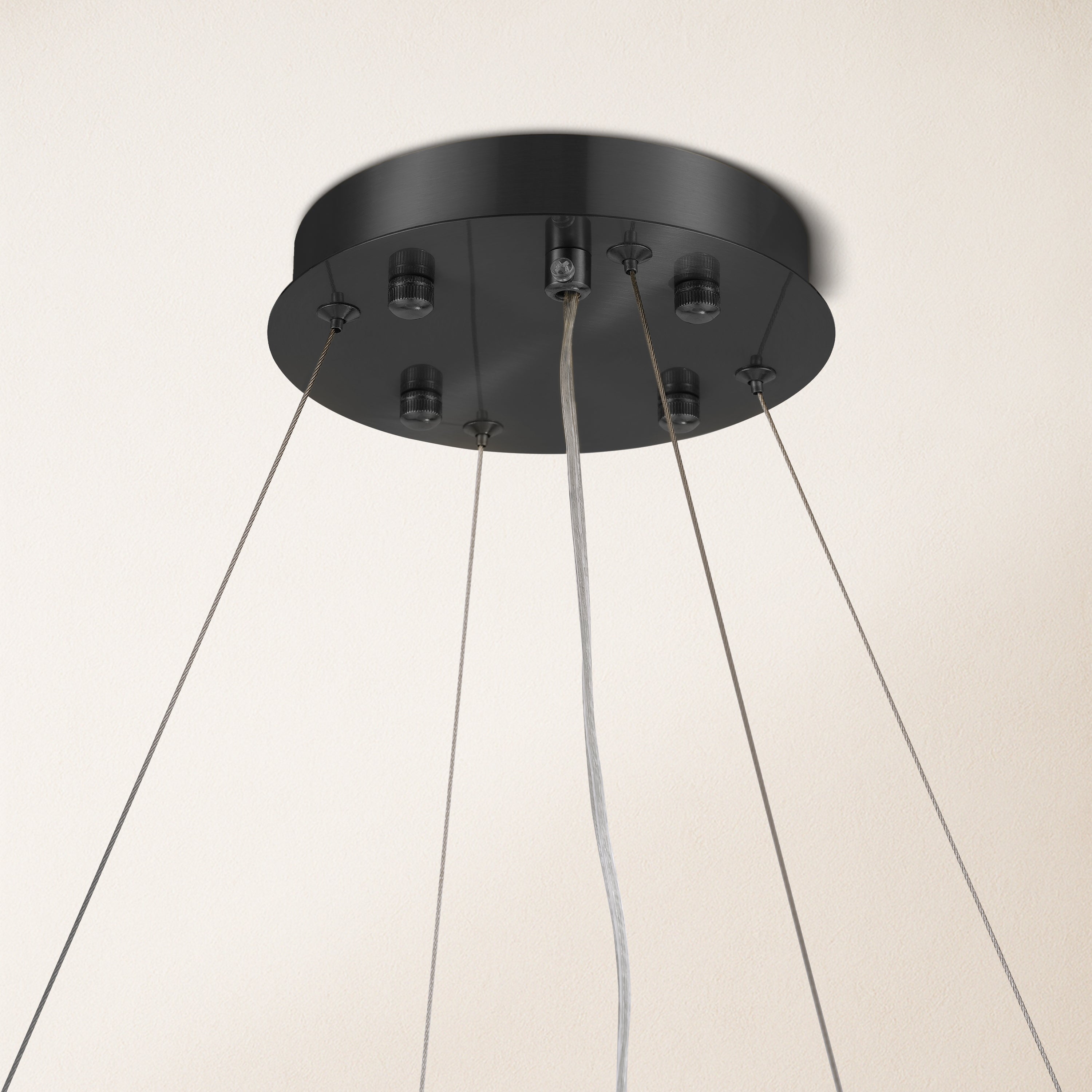 Runder Kronleuchter Sawyer Alabaster, 80 cm