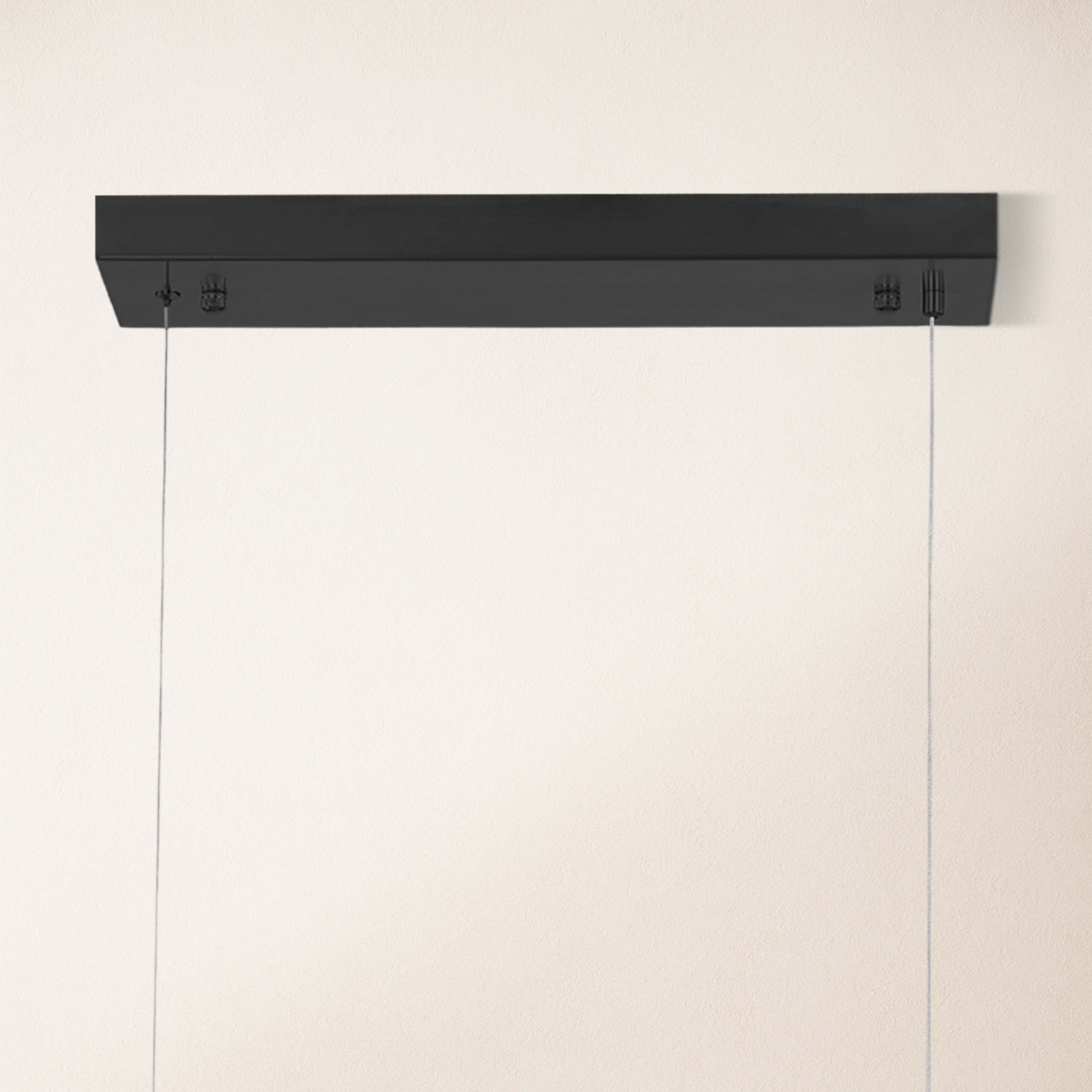 Sylvia Alabaster Linear Chandelier 47"