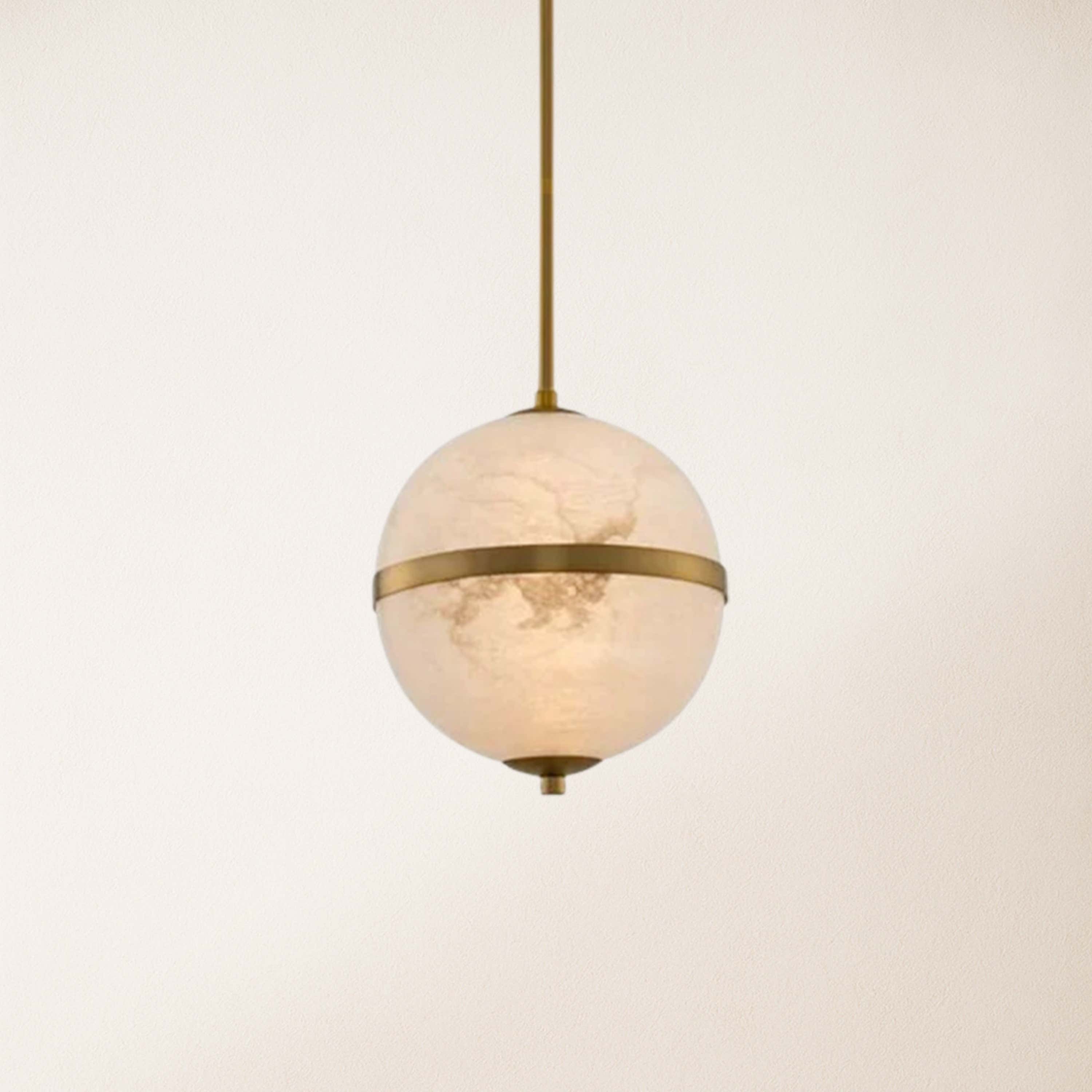 Dadaly Alabaster Small Art Canterbury LED-Mini-Pendelleuchte, 25,4 cm