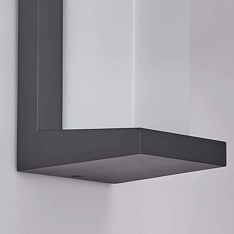 Kreative geometrische wasserdichte schwarze moderne Außenwandleuchten Wandleuchte