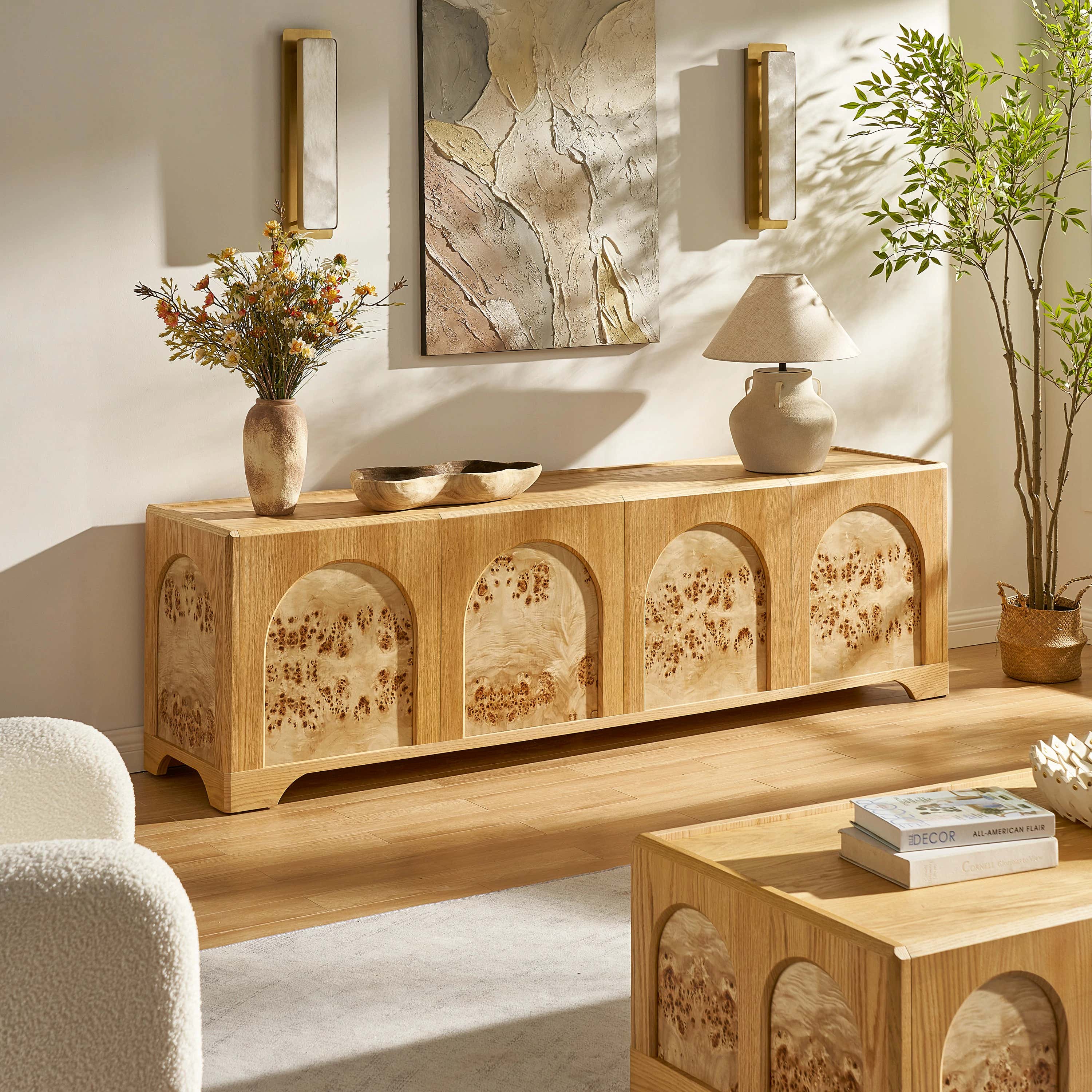 Aurora Oak Medienkonsole 80"