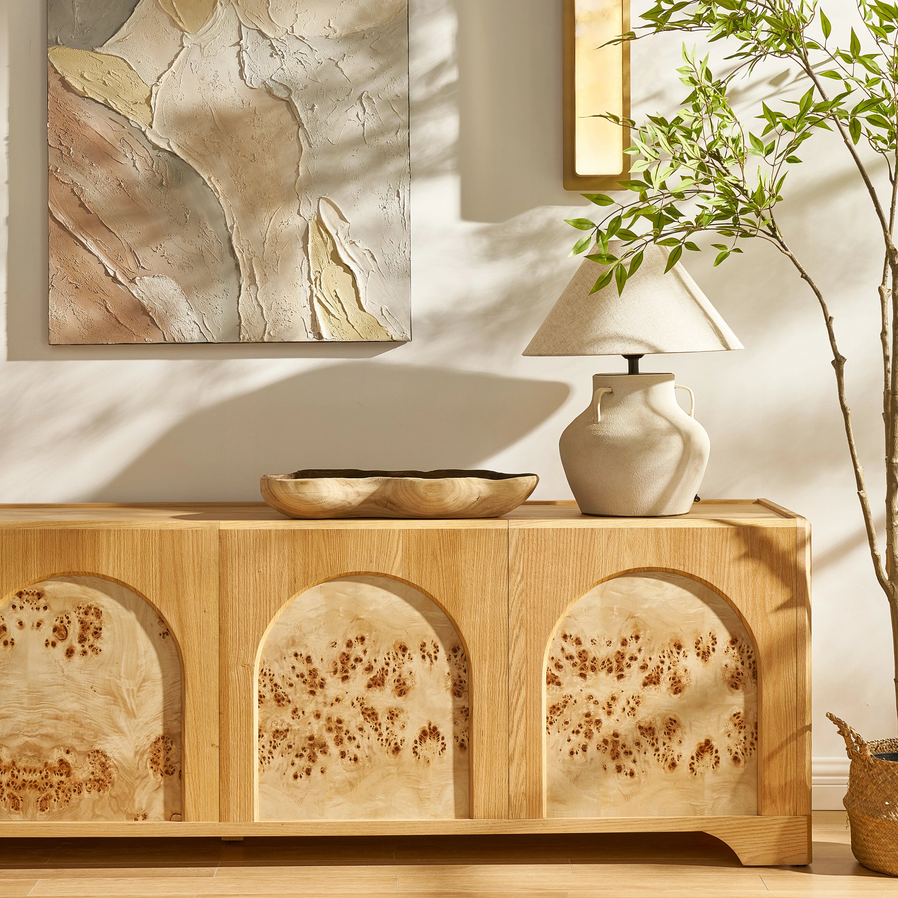 Aurora Oak Medienkonsole 80"