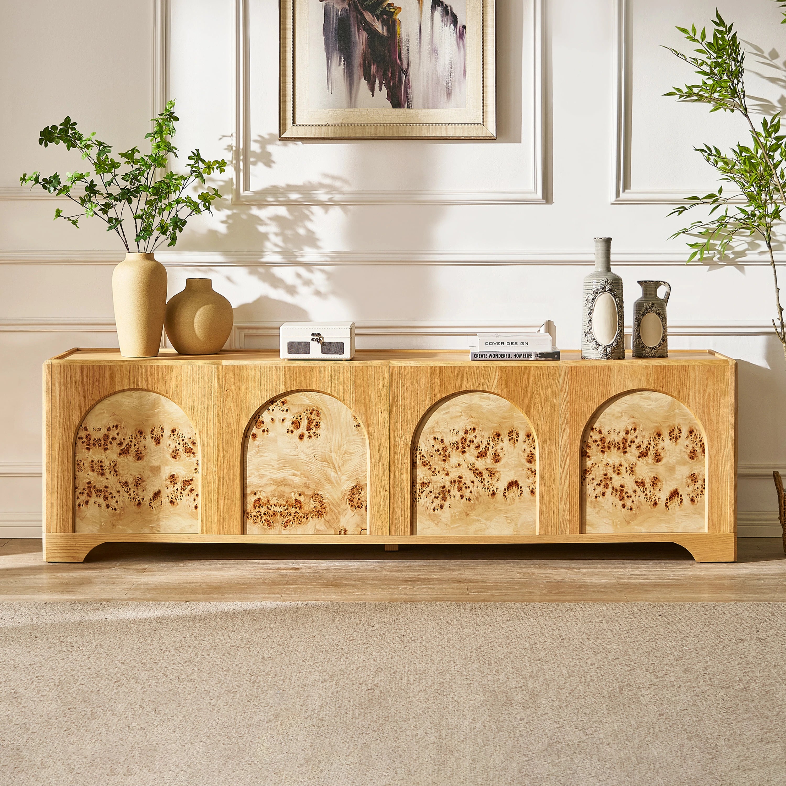 Aurora Oak Medienkonsole 80"