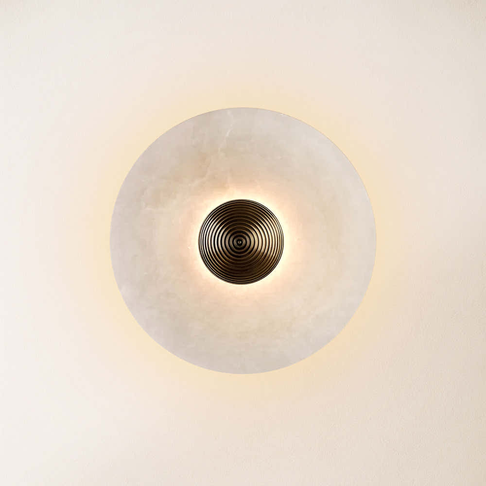 Miles Alabaster Wall Sconce 10"D