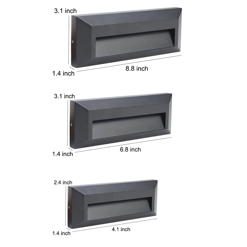 Moderne, nach unten gerichtete LED-Wandleuchten aus Aluminium für den Außenbereich für Beton