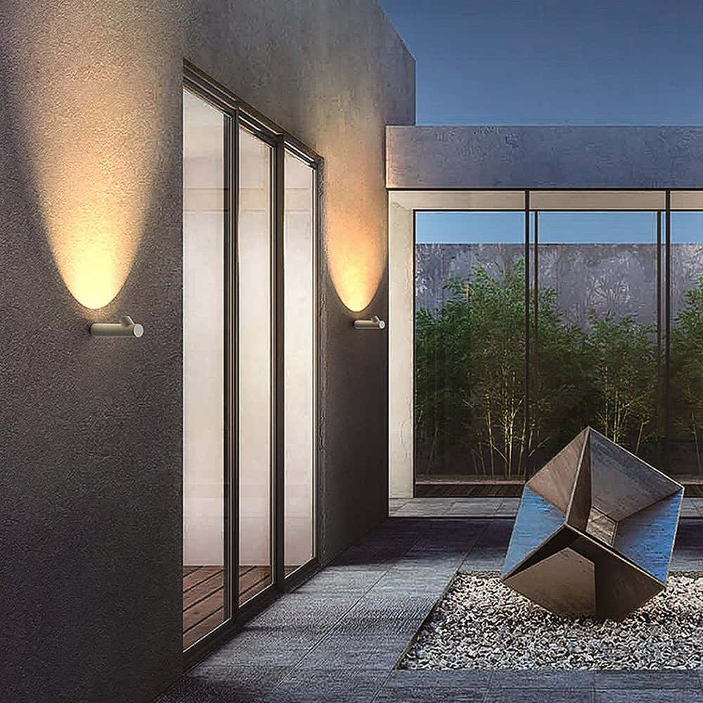 Runde Röhrenförmige LED Moderne Außenwandleuchten Wandleuchte Wandleuchte