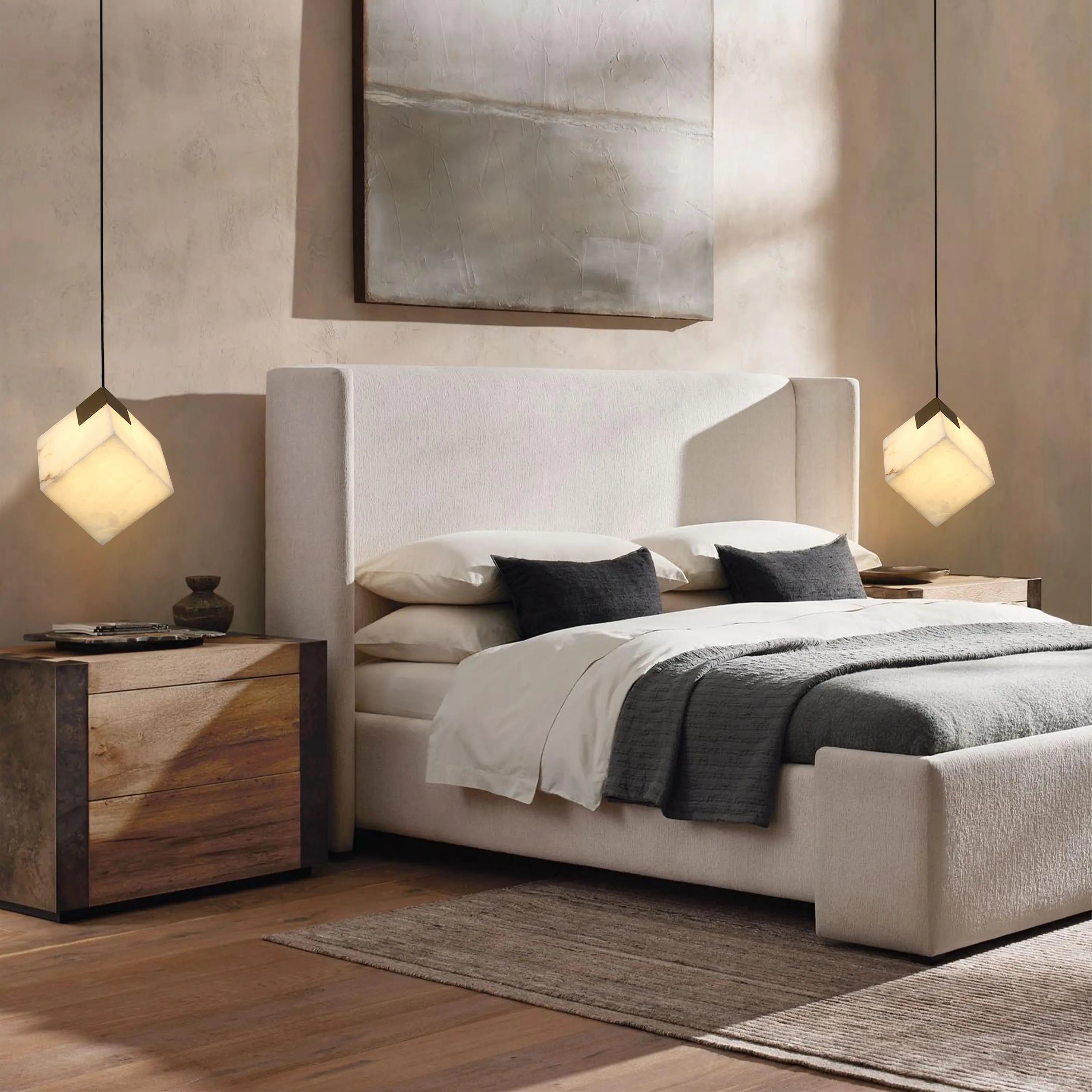 Dave Alabaster Pendelleuchte 4"L