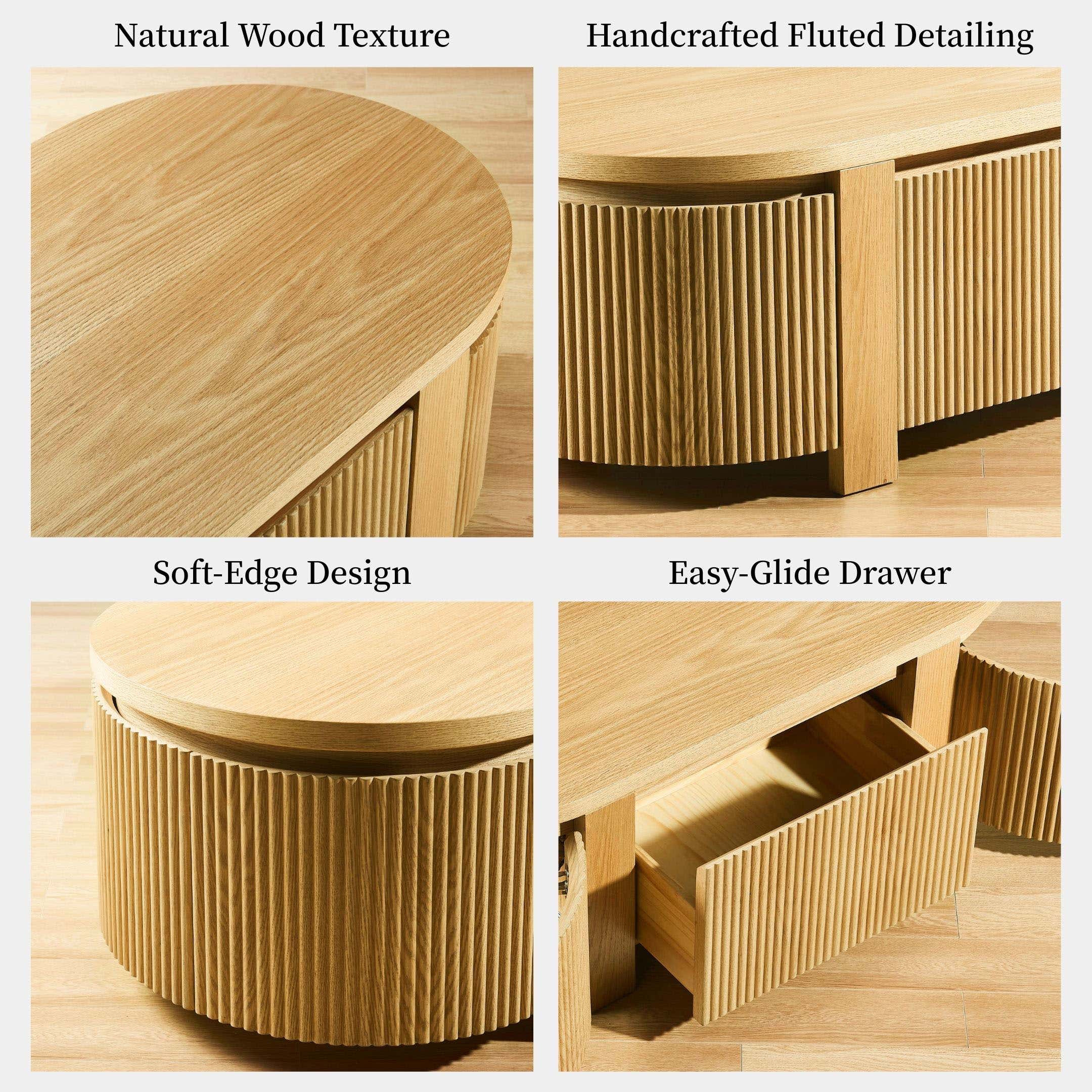 Sutton coffee table 47" W