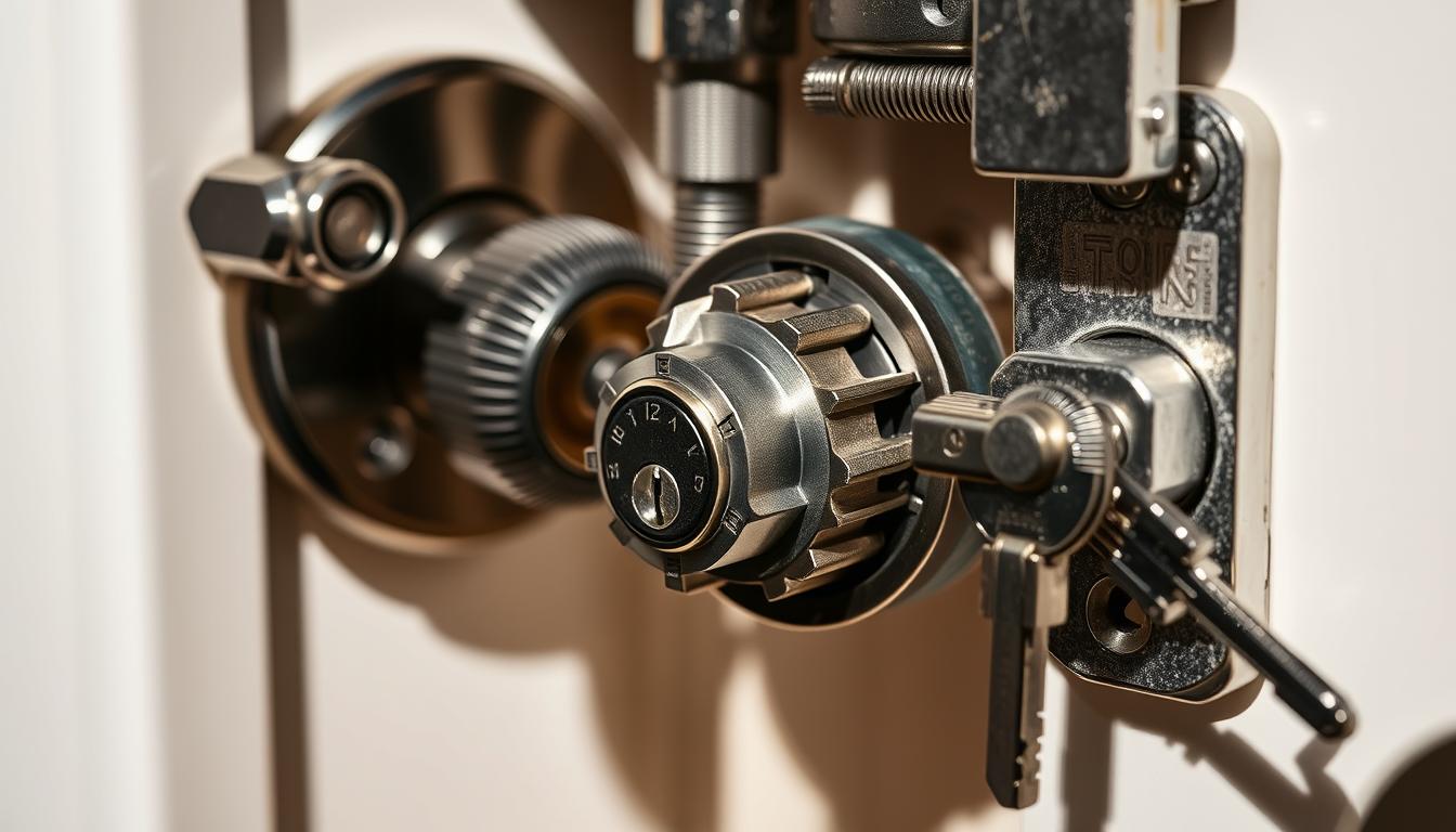 how to lock a cabinet