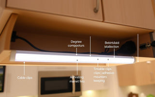 how to hide under cabinet lighting wires