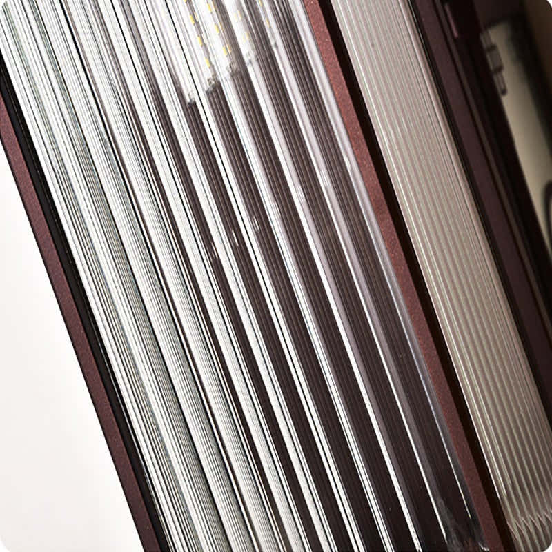 Vintage gestreiftes Glas wasserdichte LED Retro Solar Außenwandleuchten