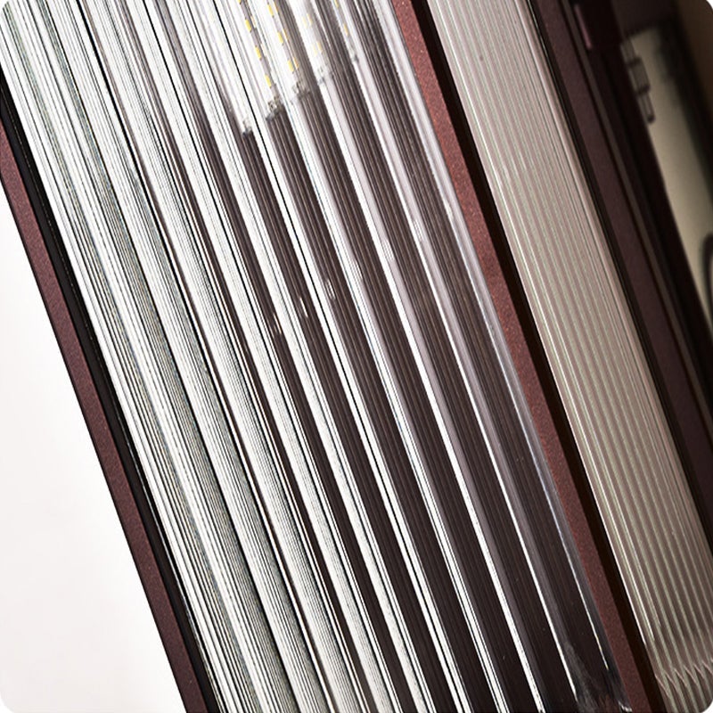 Vintage gestreiftes Glas wasserdichte LED Retro Solar Außenwandleuchten